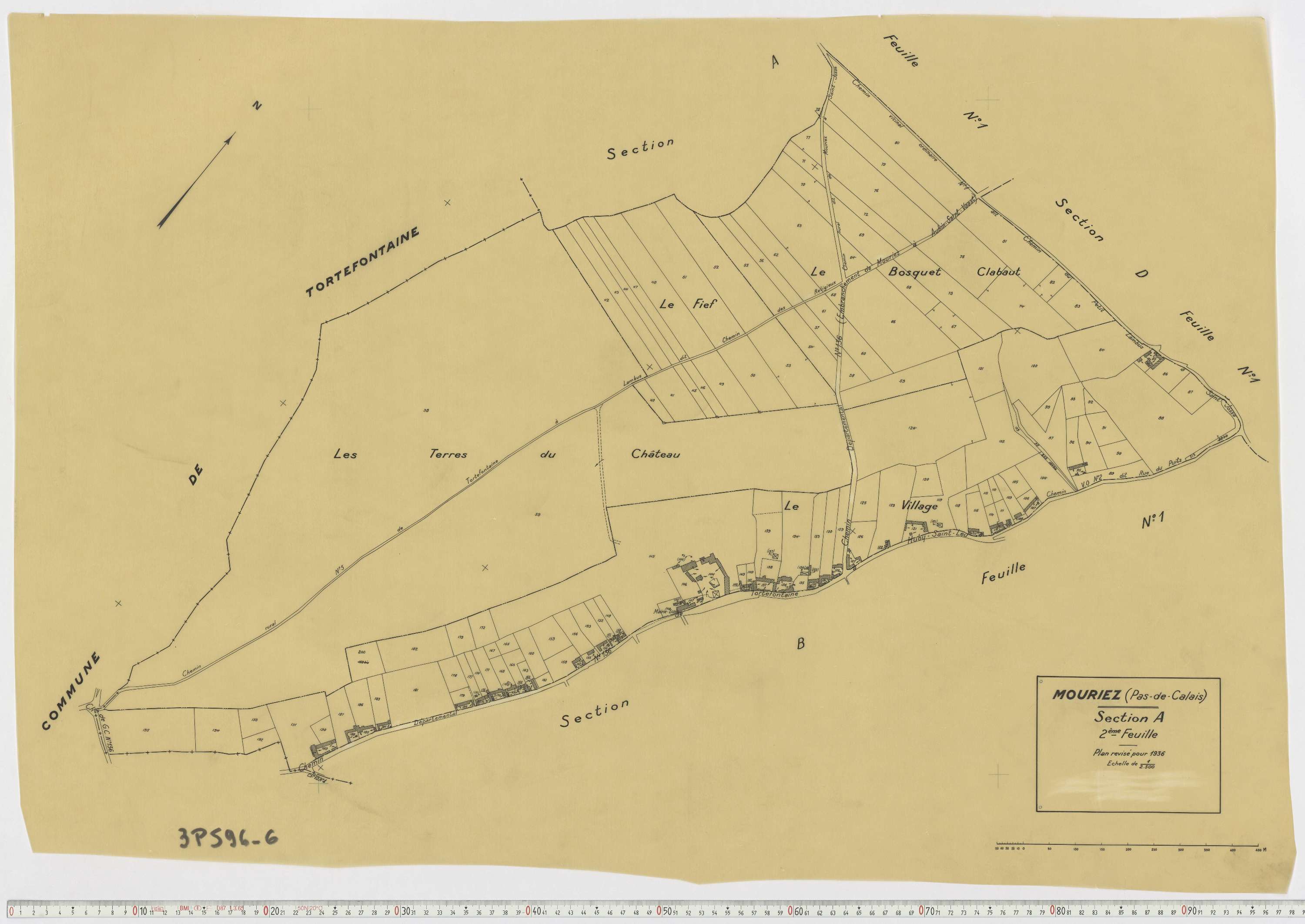 Mouriez - Section A, feuille 2.