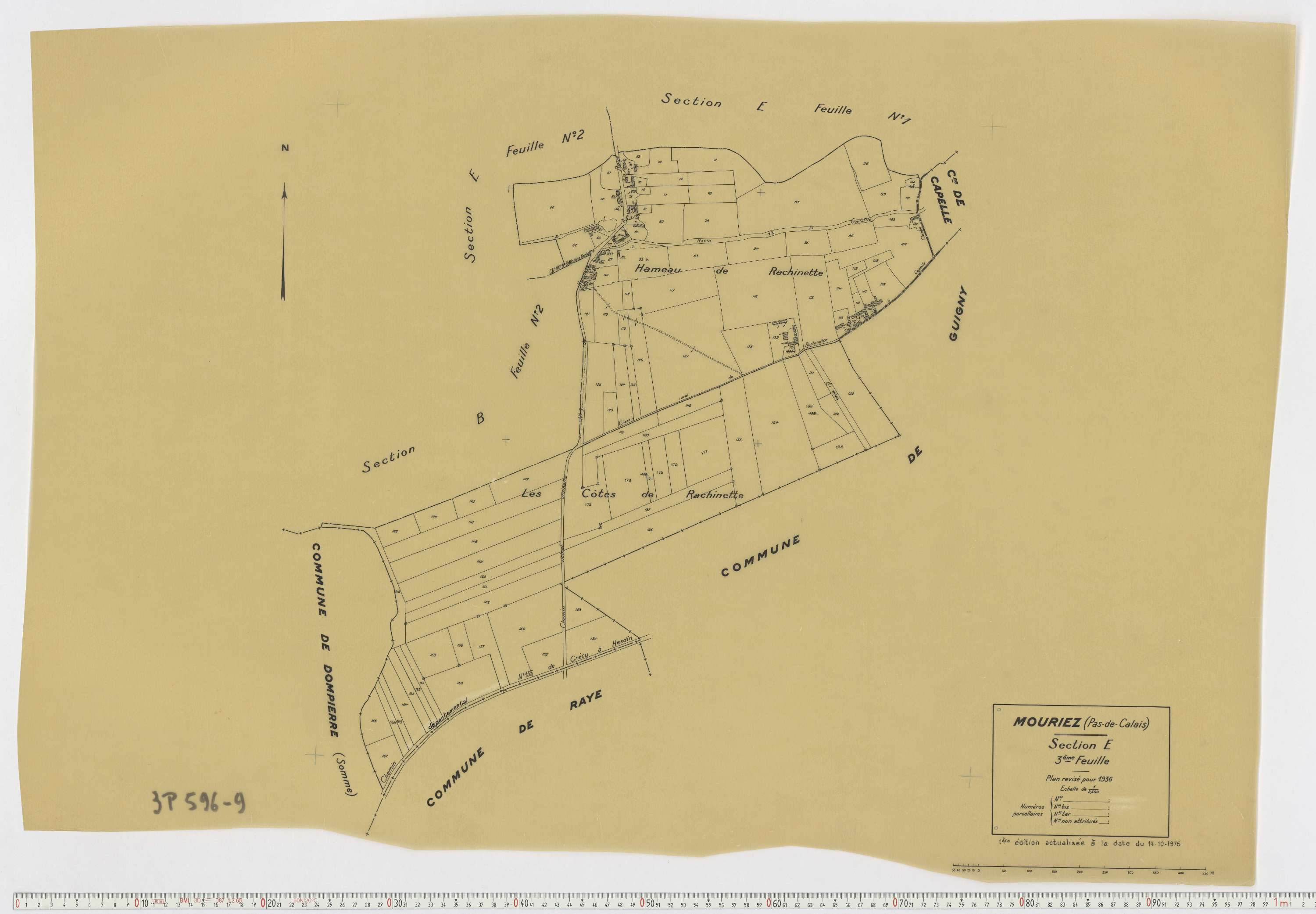 Mouriez - Section E, feuille 3.