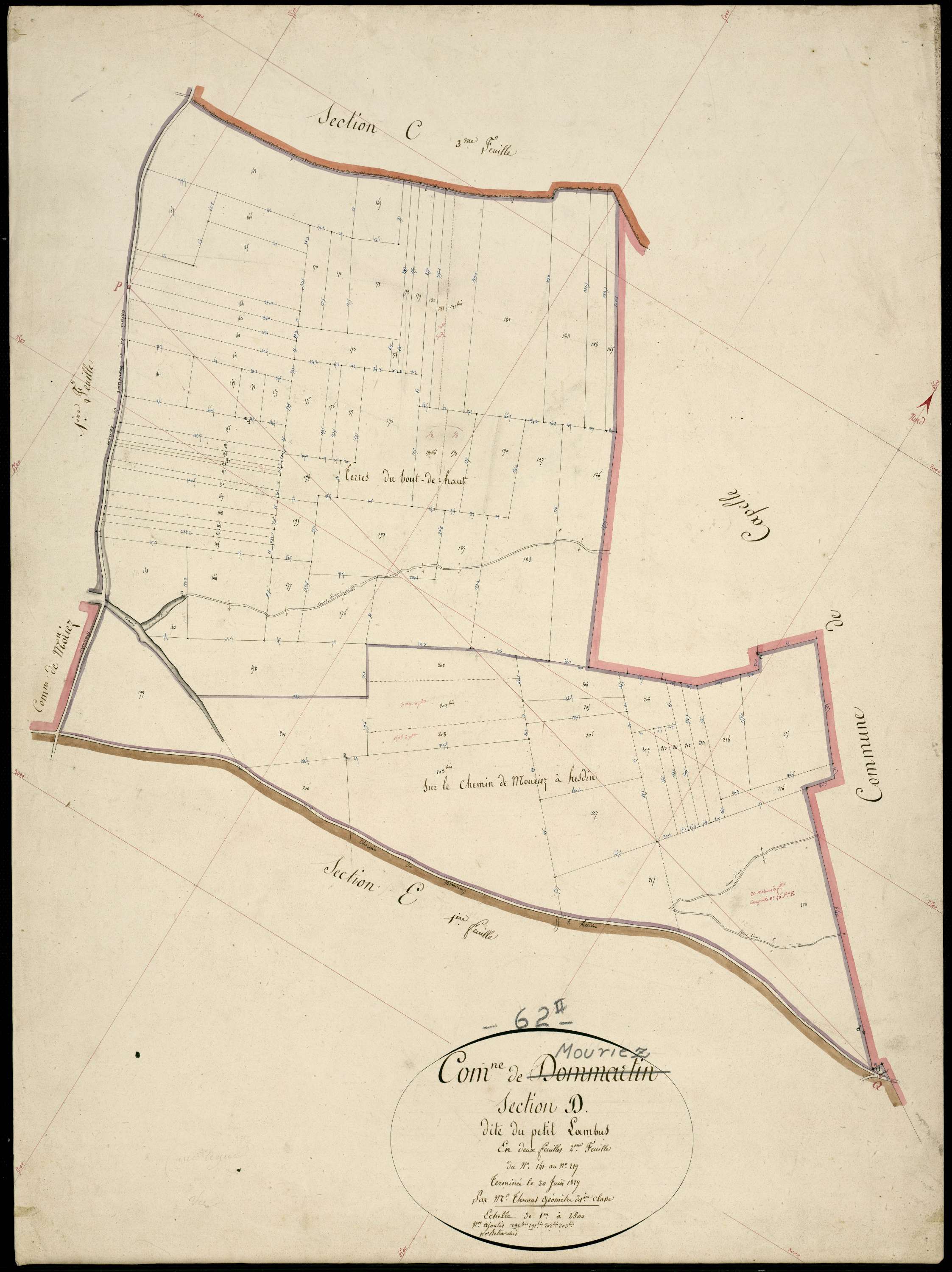 Mouriez - Section D, 2e feuille