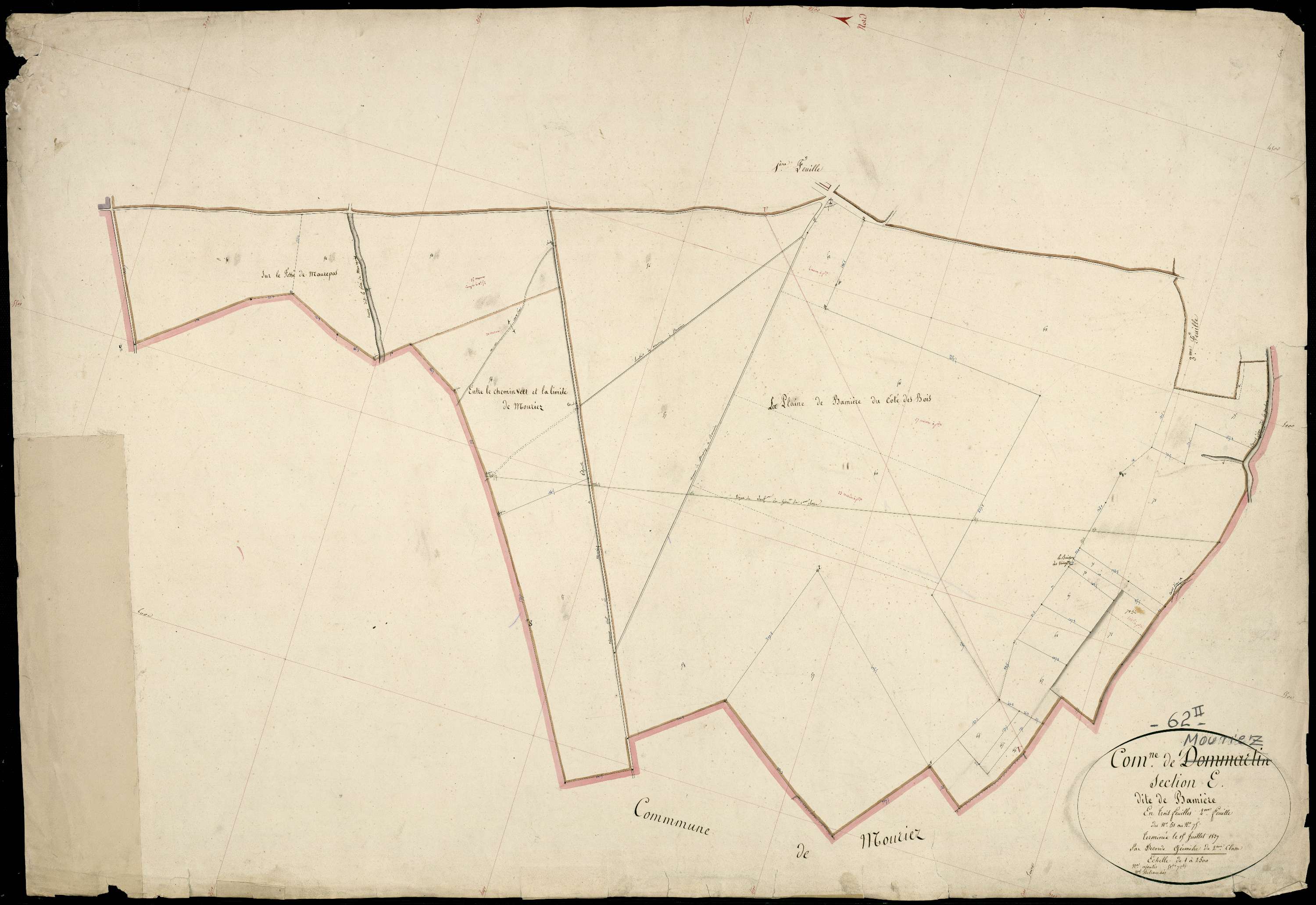 Mouriez - Section E, 2e feuille