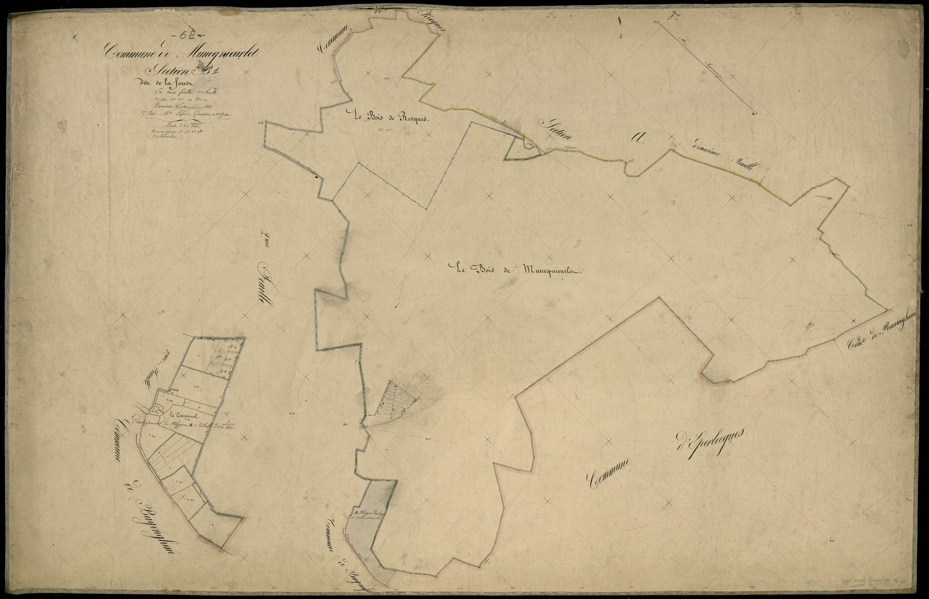 Muncq-Nieurlet - Section B, 1re feuille