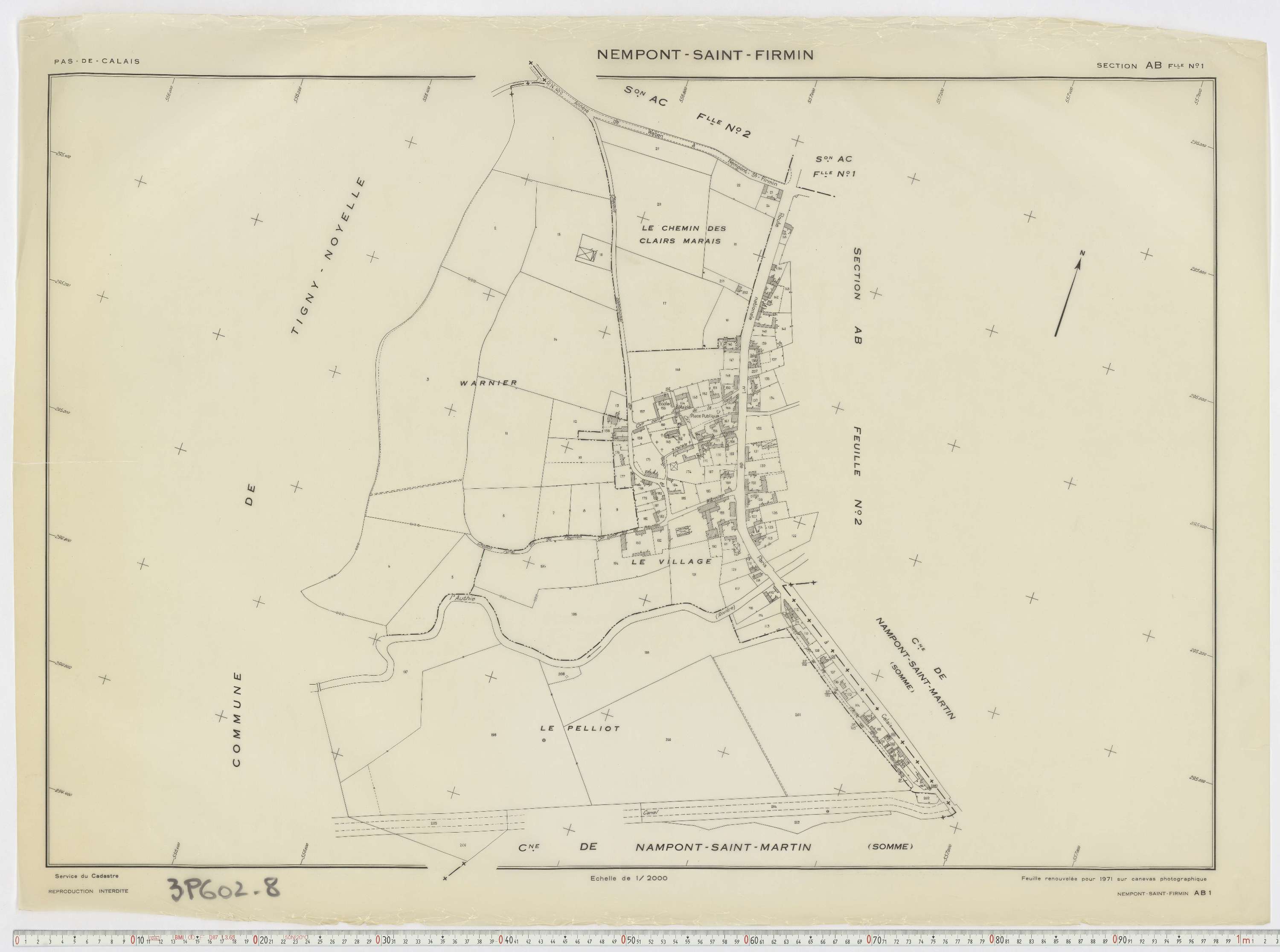 Nempont-Saint-Firmin - Section AB, feuille 1.