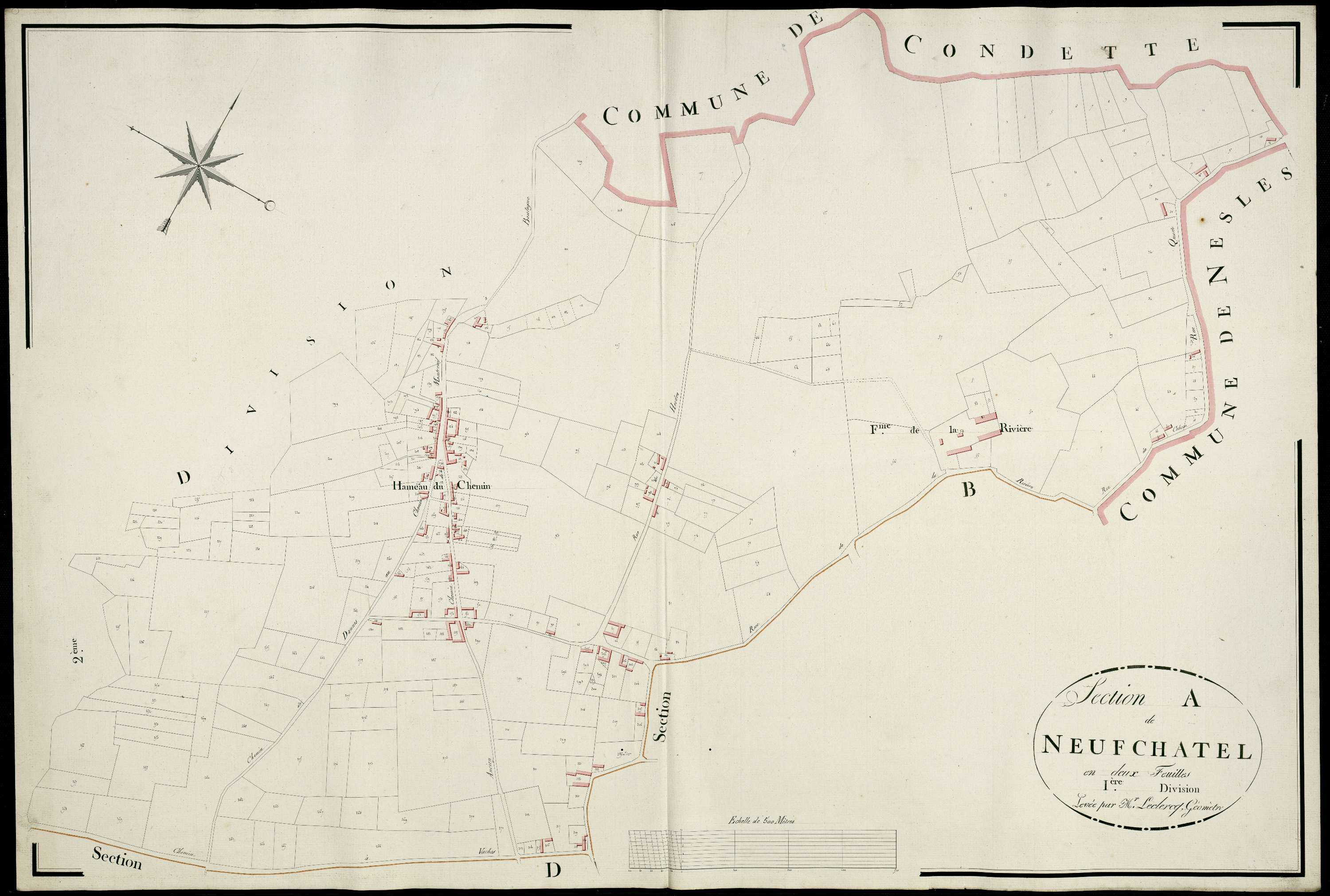 Neufchâtel-Hardelot - Section A, 1re feuille