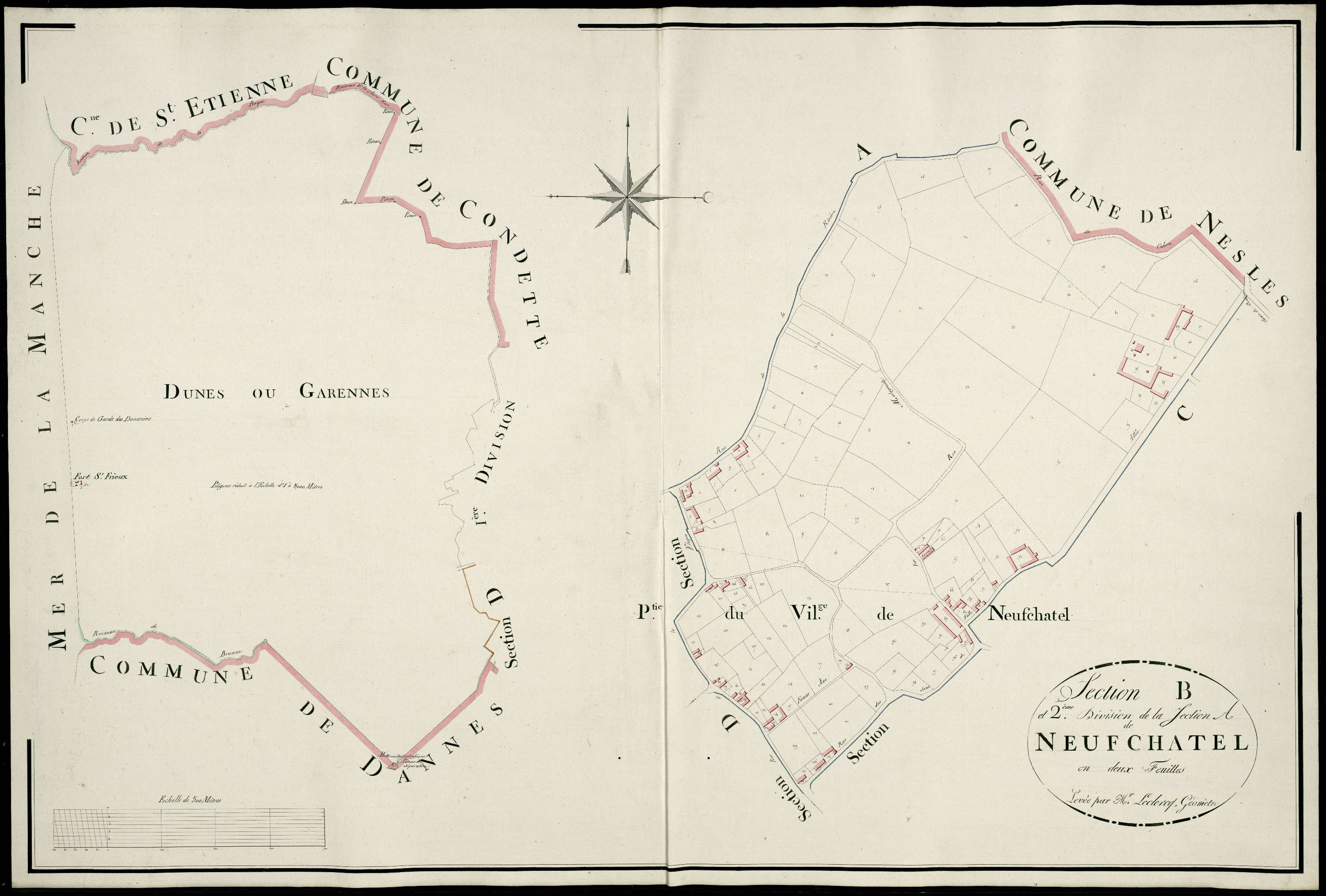 Neufchâtel-Hardelot - Section A, 2e feuille , section B