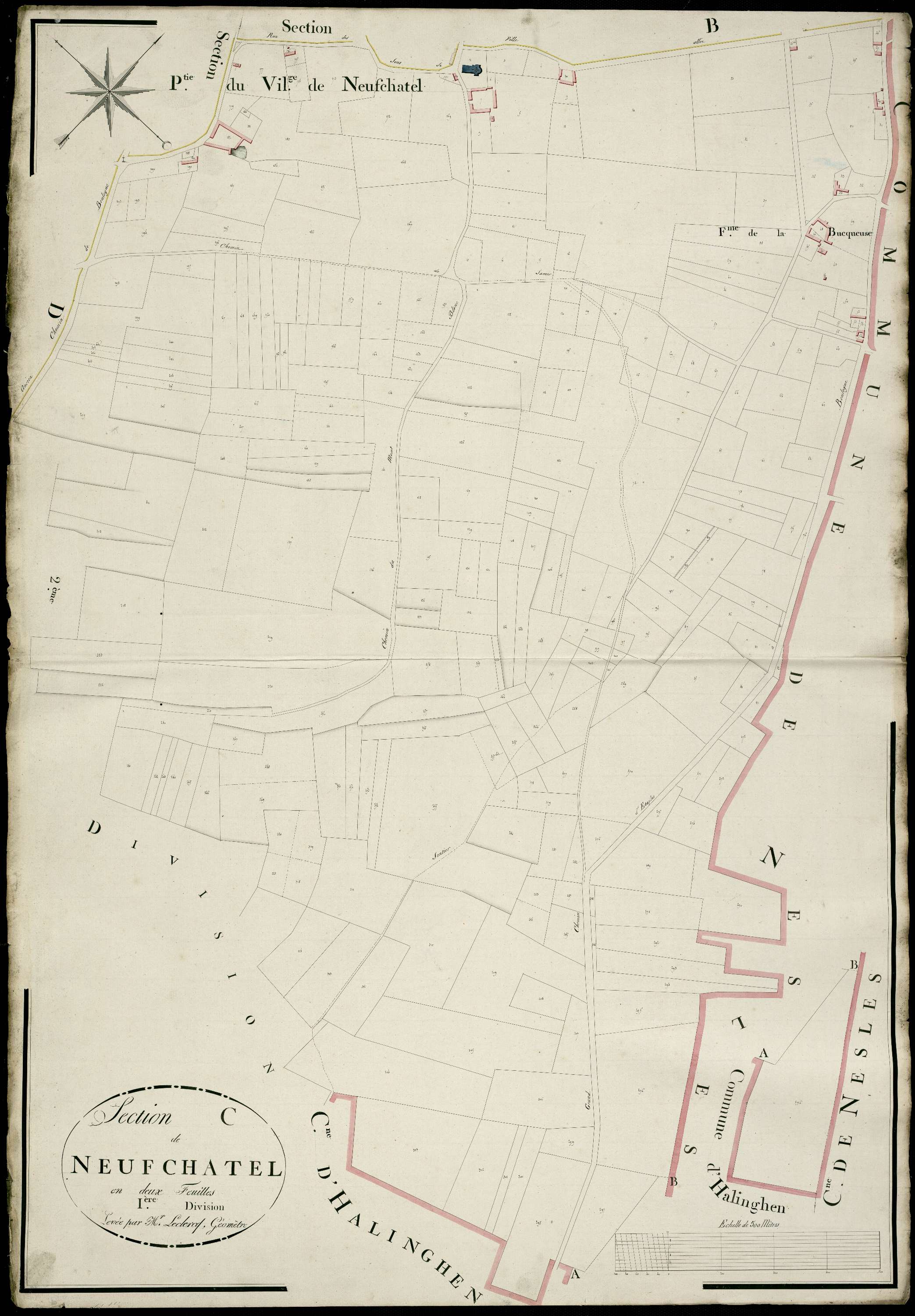 Neufchâtel-Hardelot - Section C, 1re feuille
