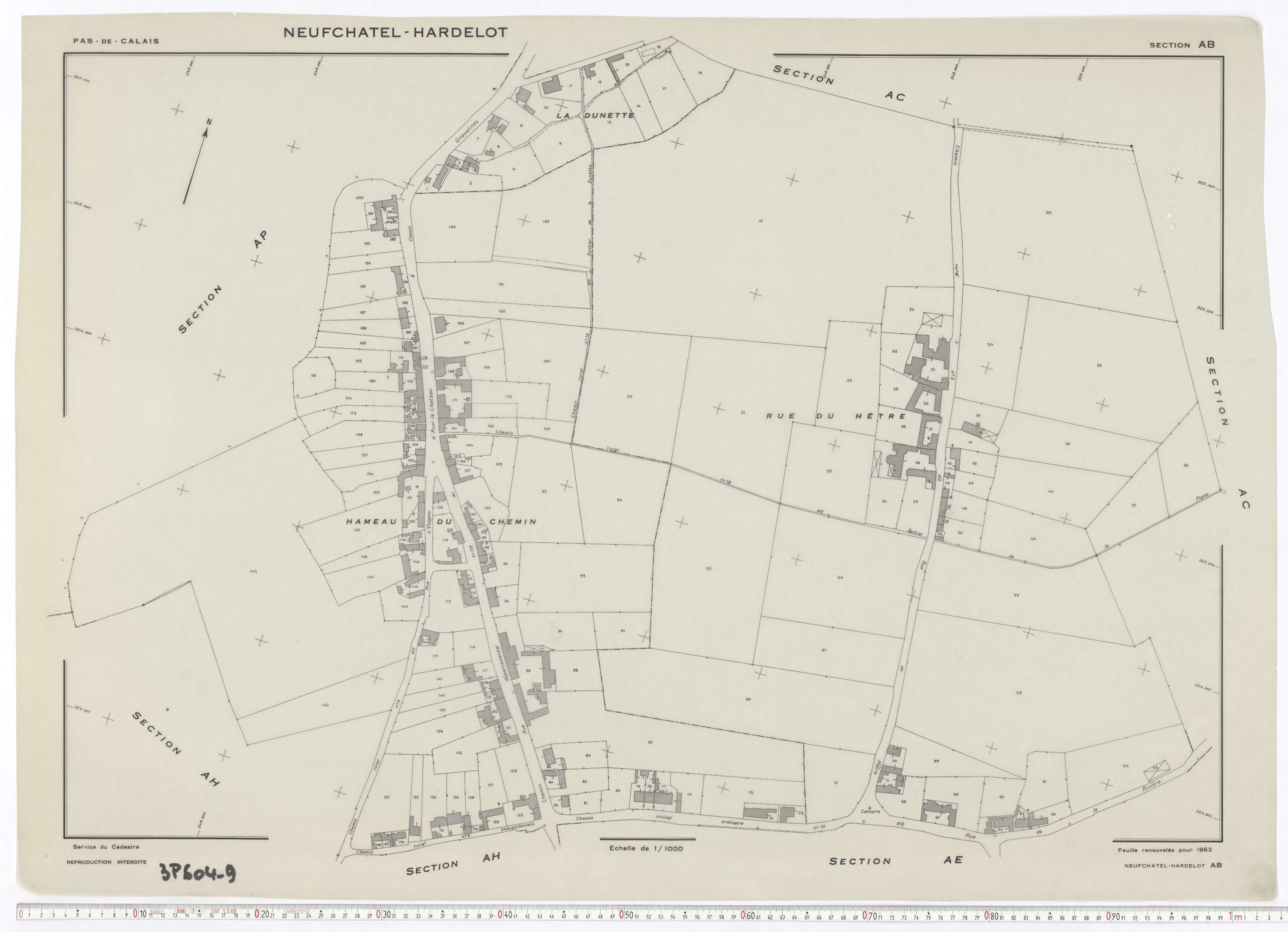 Neufchâtel-Hardelot - Section AB.