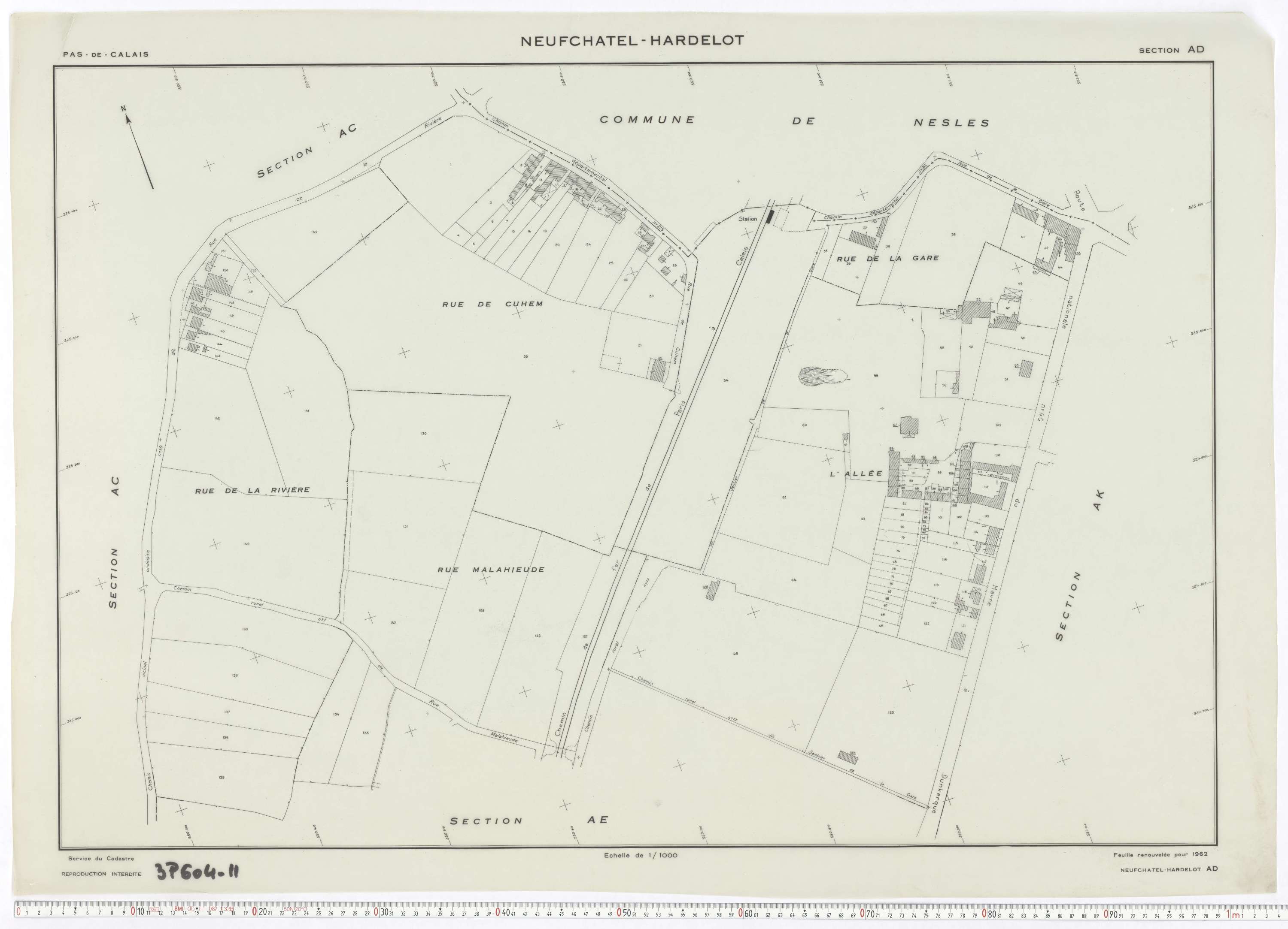 Neufchâtel-Hardelot - Section AD.