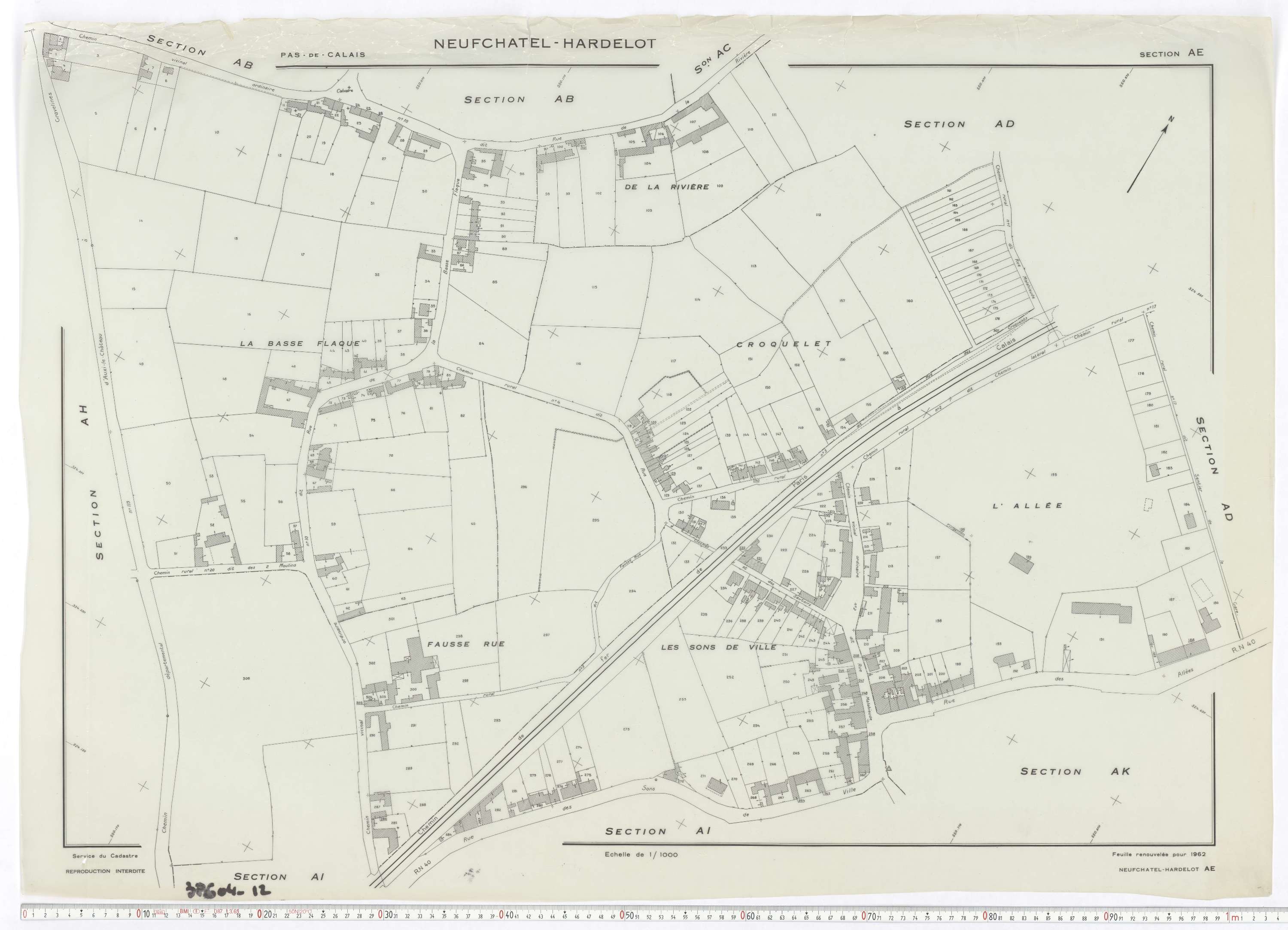 Neufchâtel-Hardelot - Section AE.