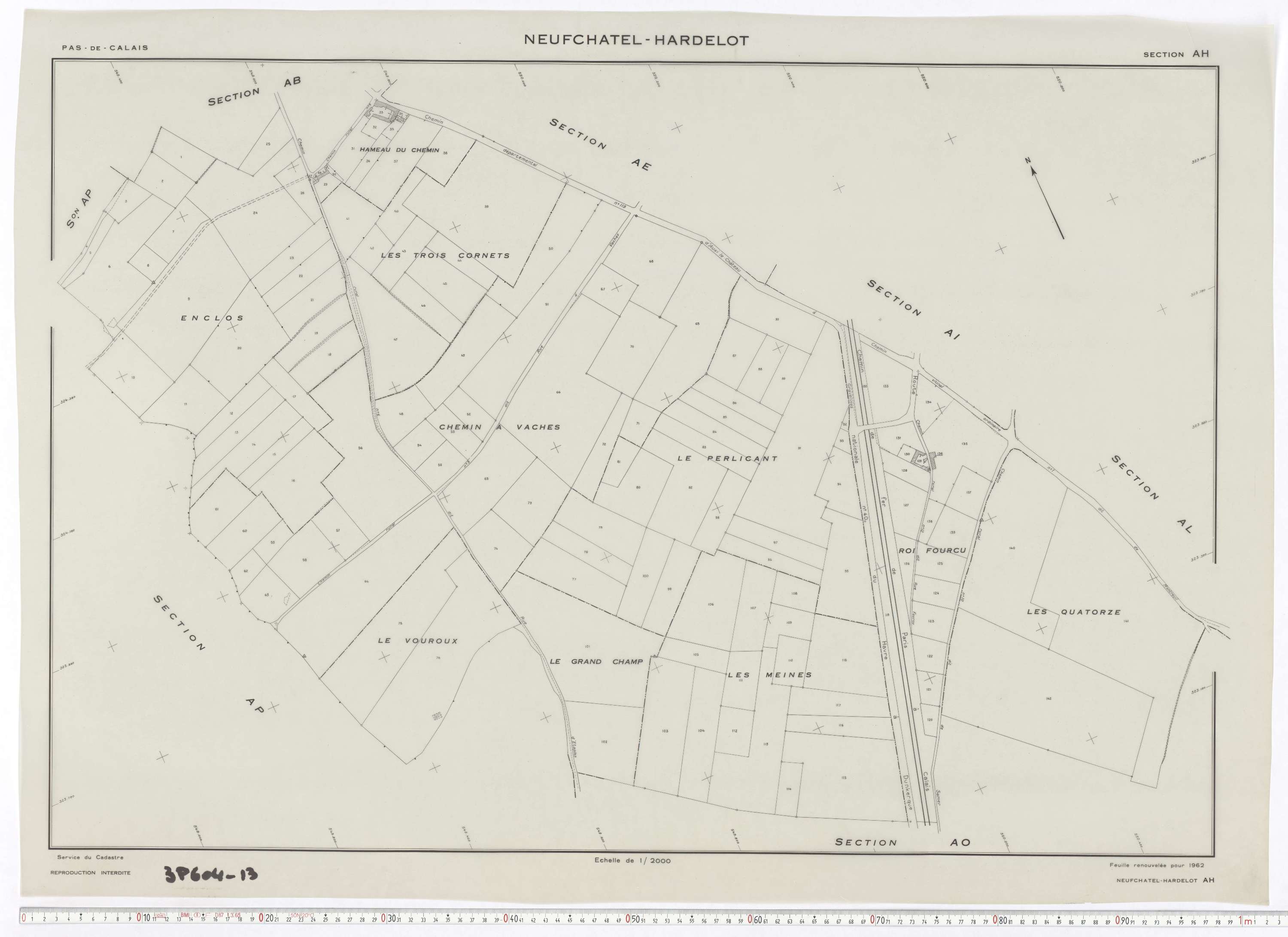 Neufchâtel-Hardelot - Section AH.
