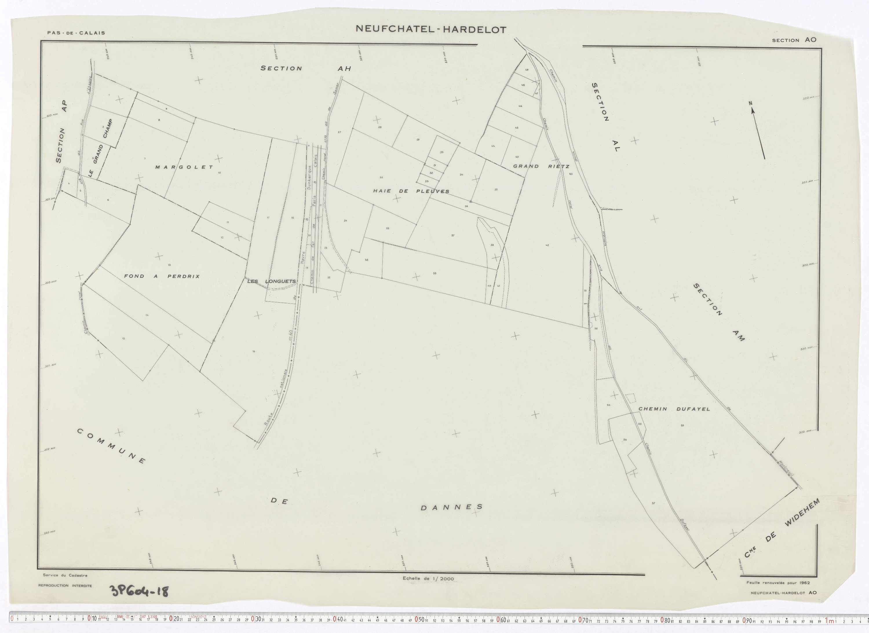 Neufchâtel-Hardelot - Section AO.