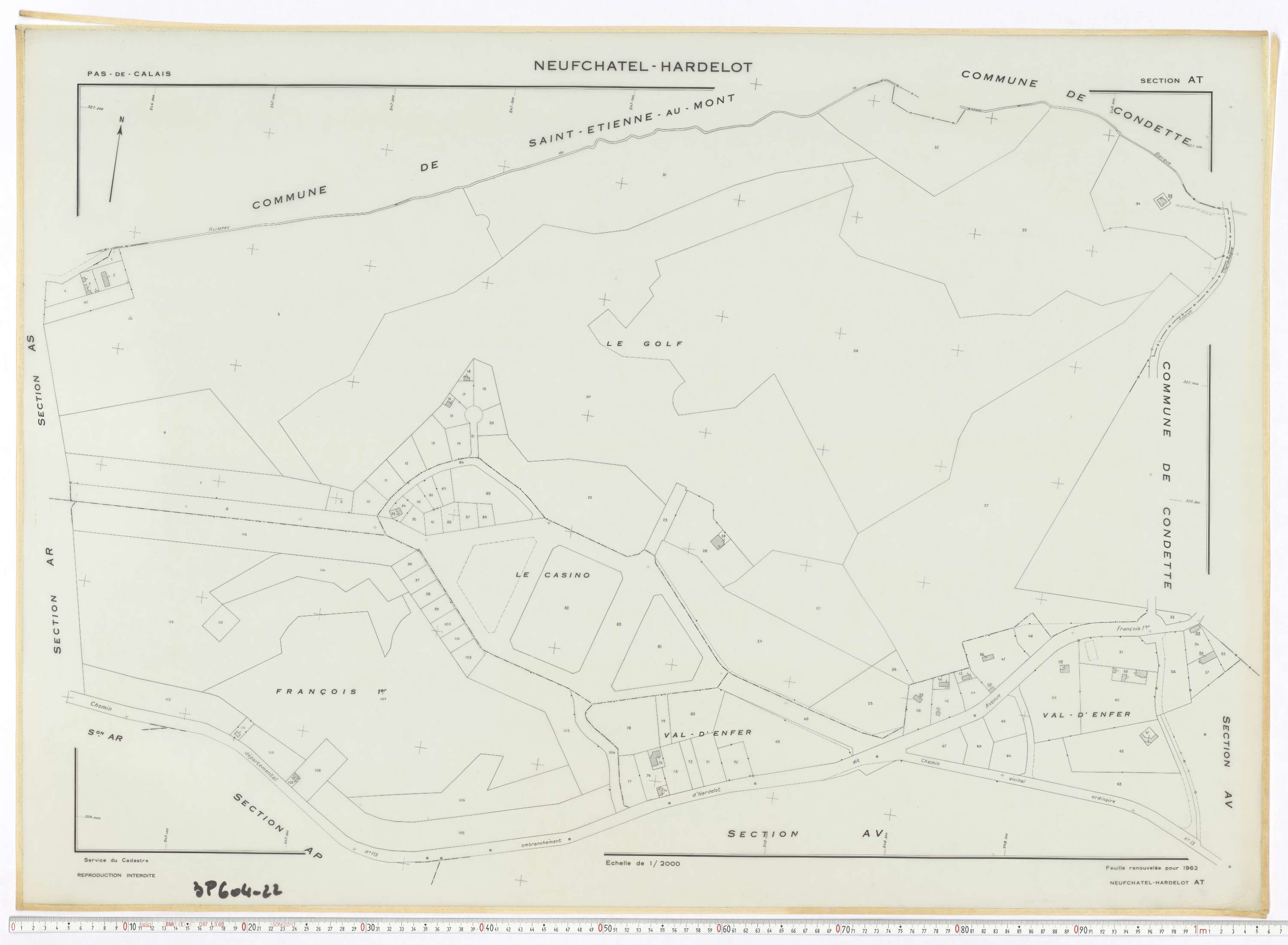 Neufchâtel-Hardelot - Section AT.