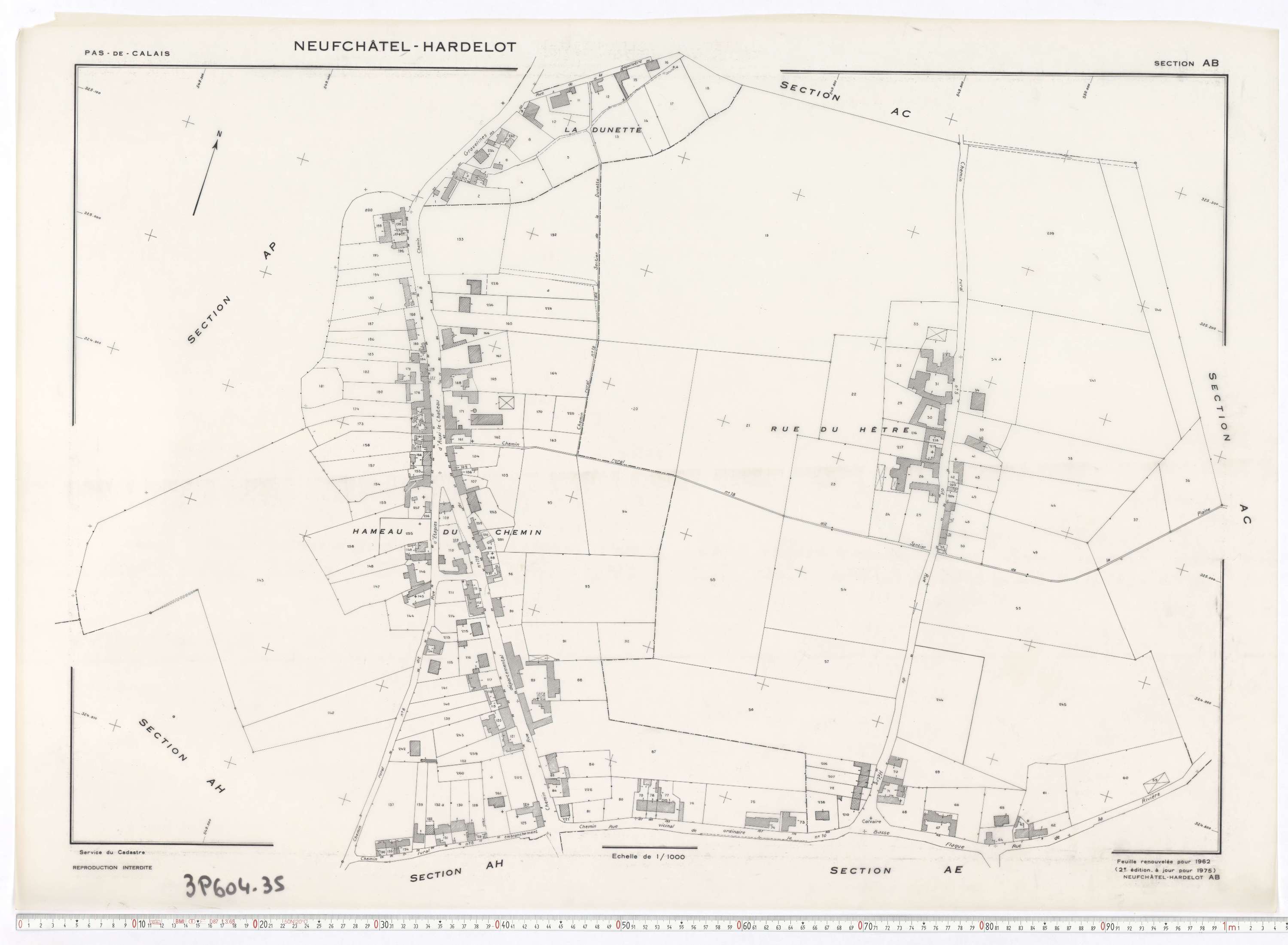 Neufchâtel-Hardelot - Section AB.