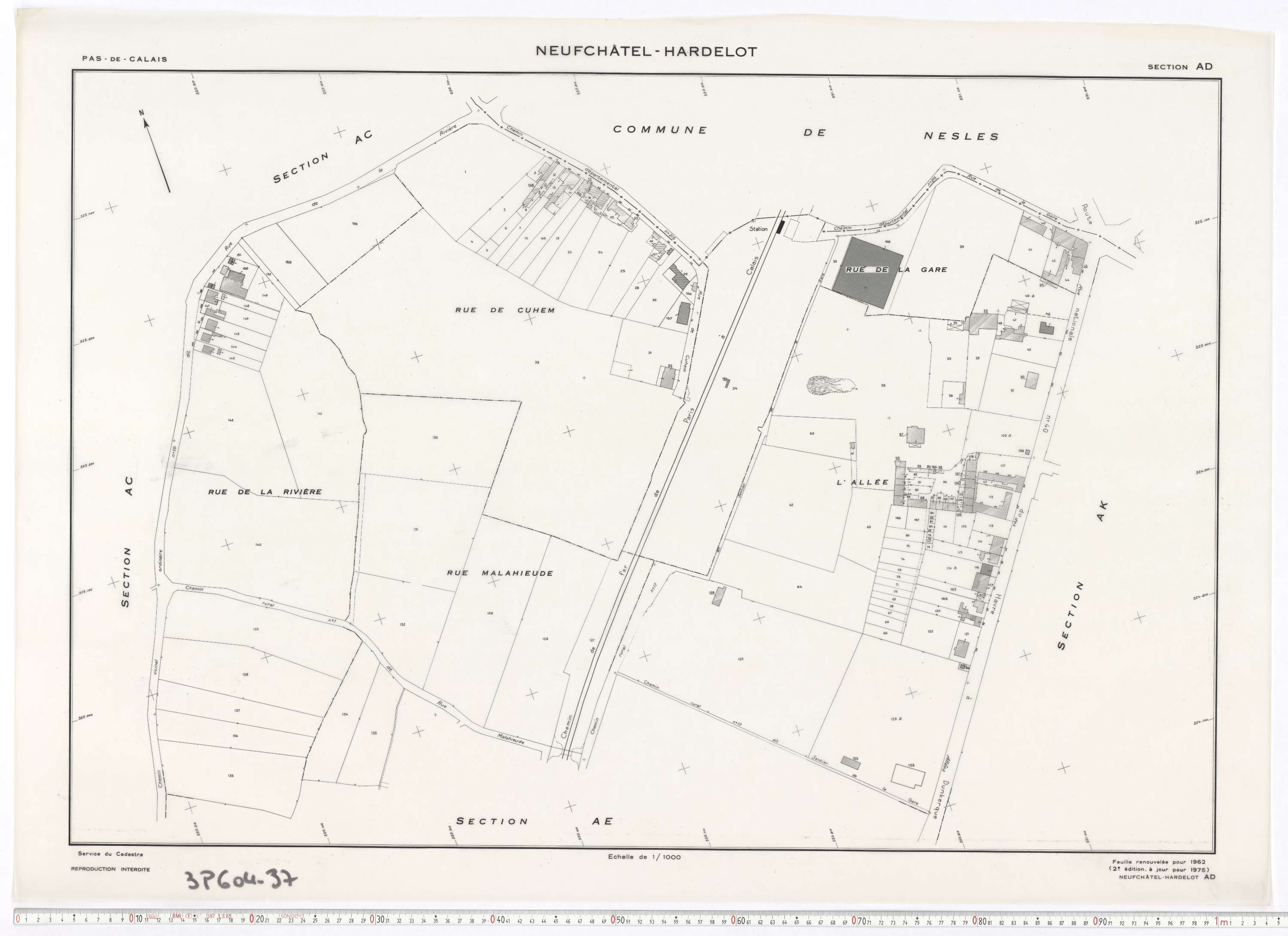 Neufchâtel-Hardelot - Section AD.
