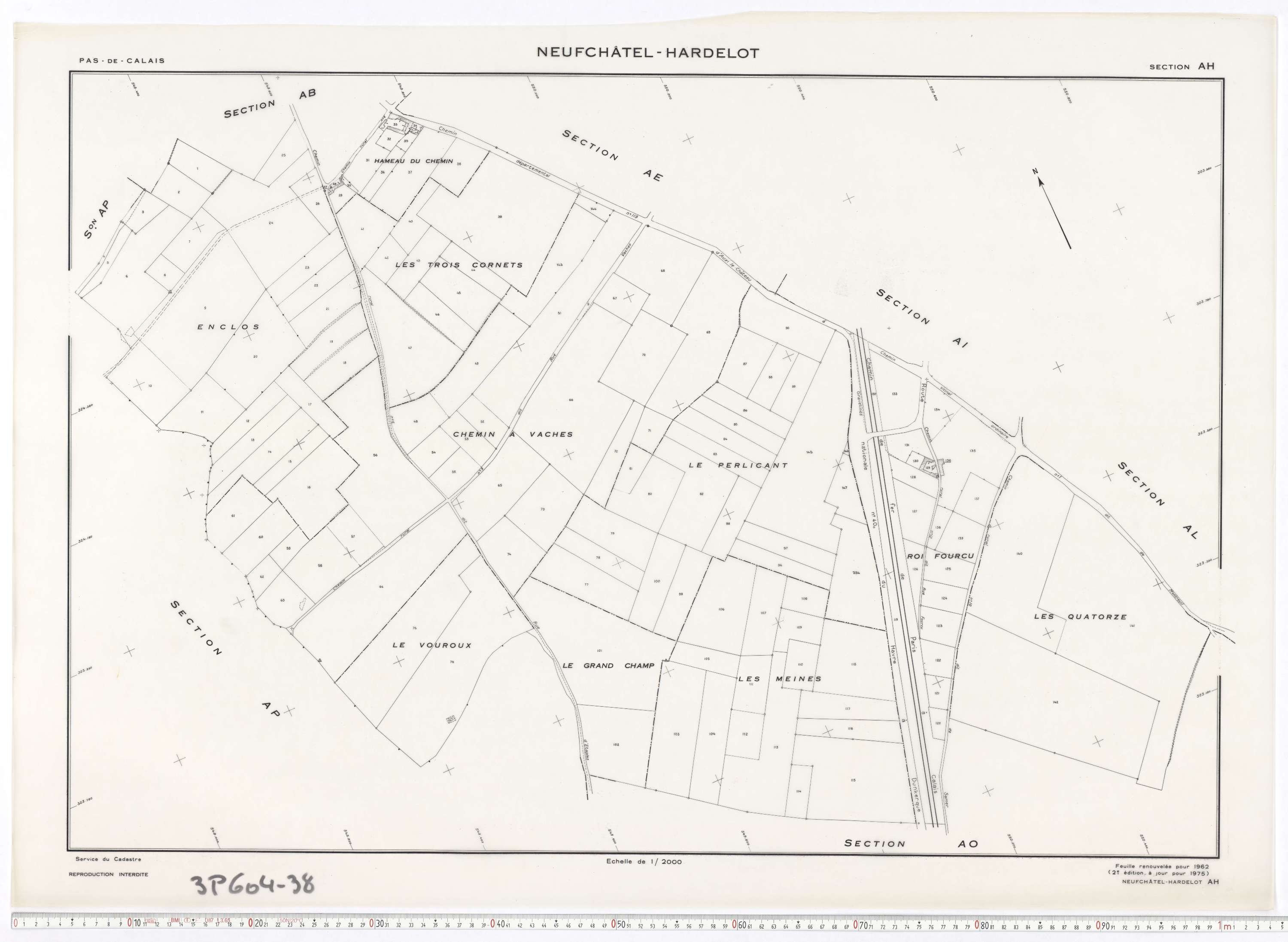Neufchâtel-Hardelot - Section AH.