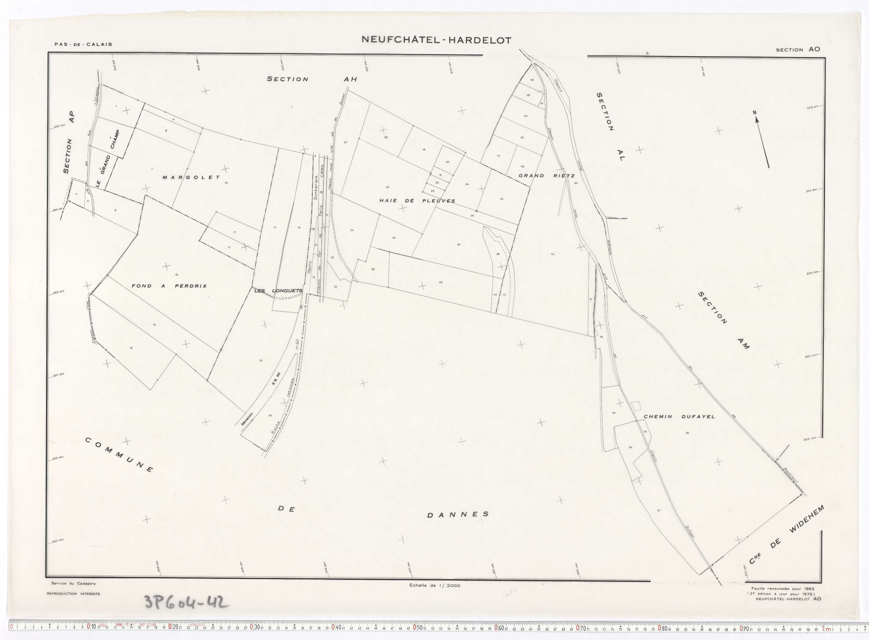 Neufchâtel-Hardelot - Section AO.