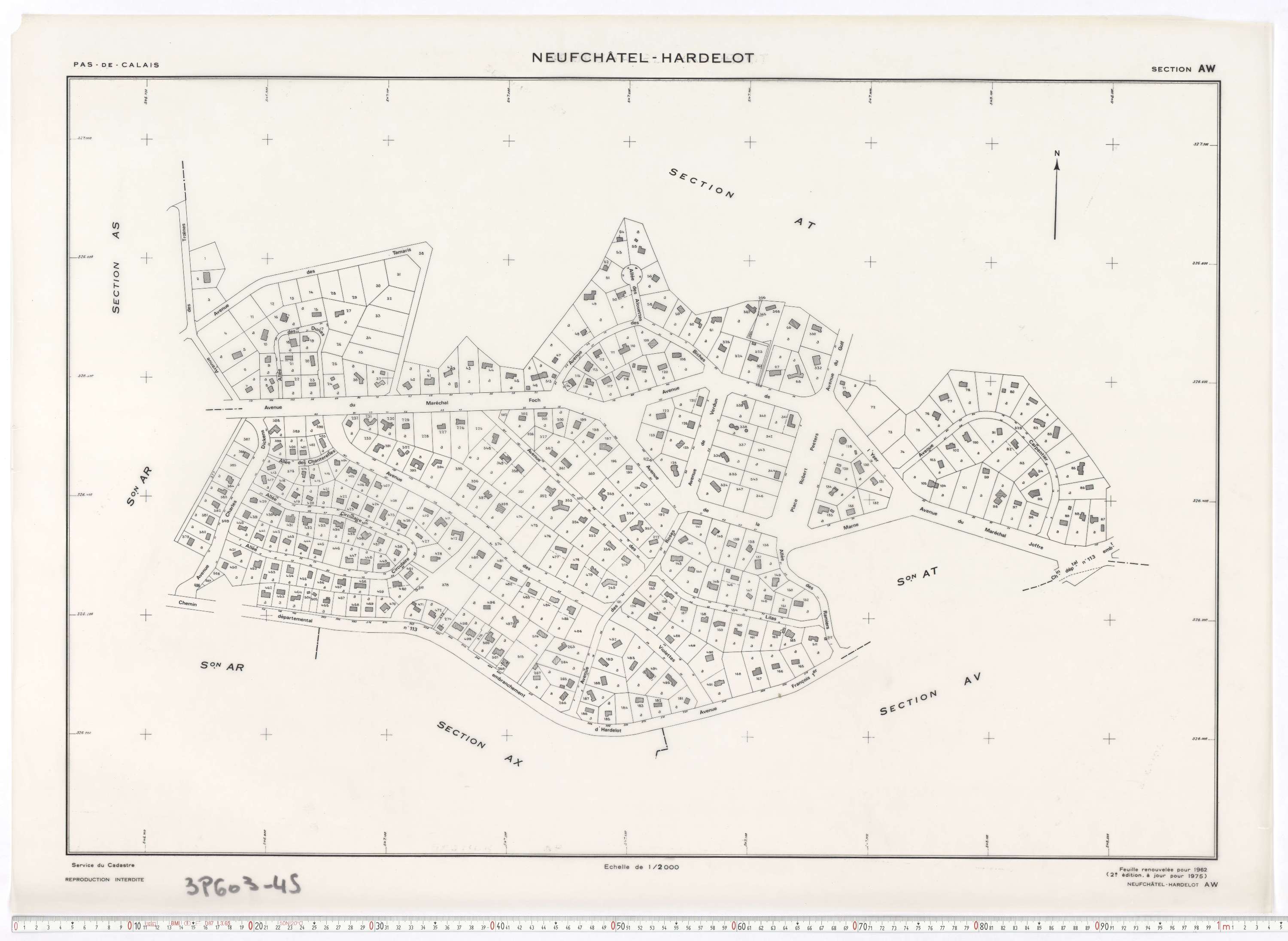 Neufchâtel-Hardelot - Section AW.
