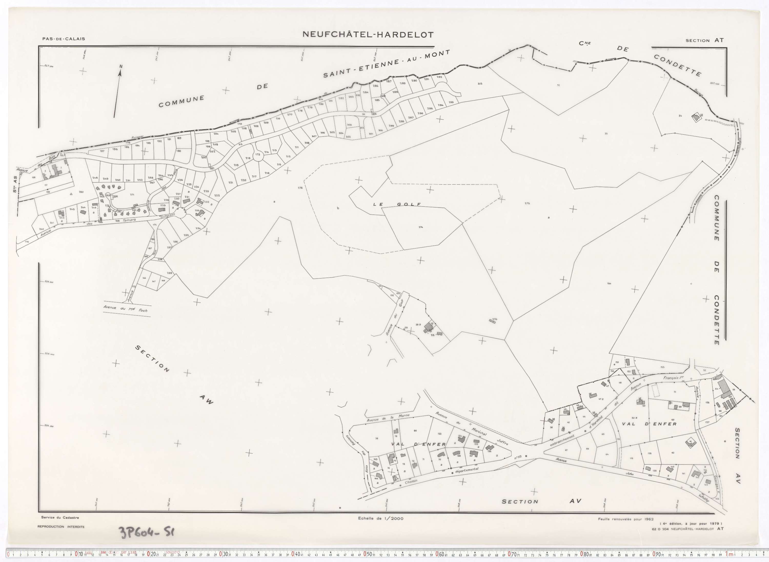 Neufchâtel-Hardelot - Section AT.