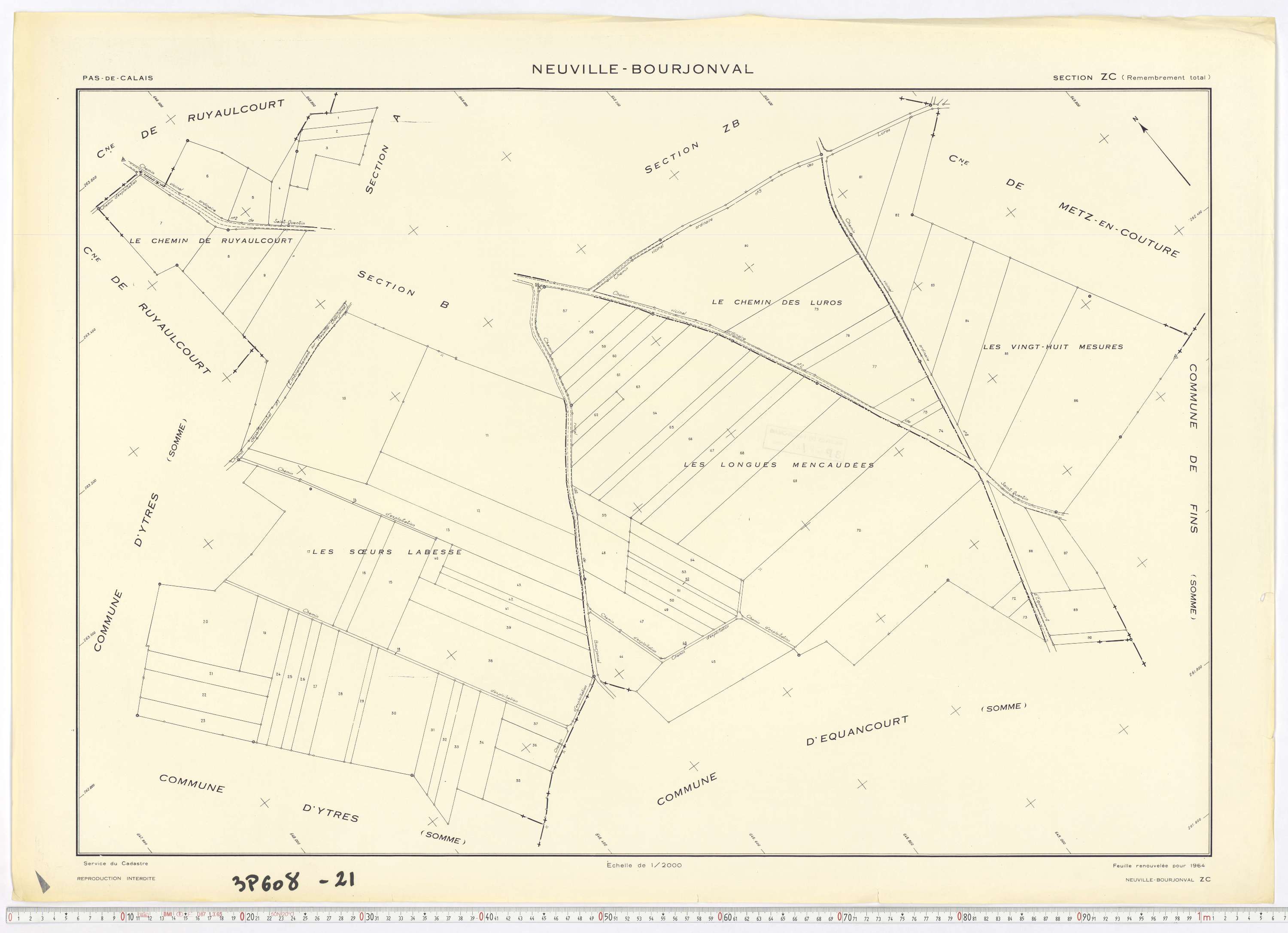 Neuville-Bourjonval - Section ZC.
