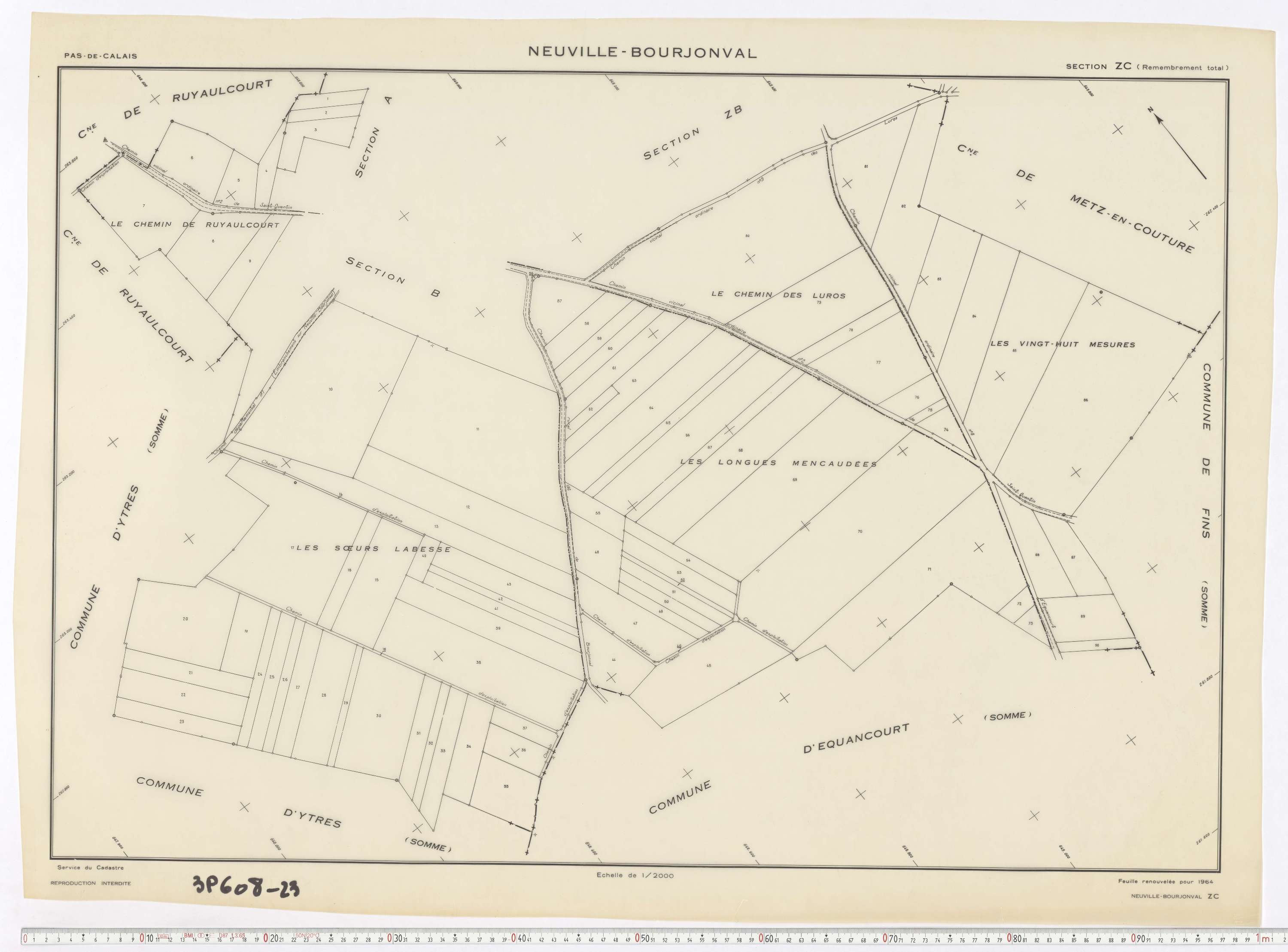Neuville-Bourjonval - Section ZC.
