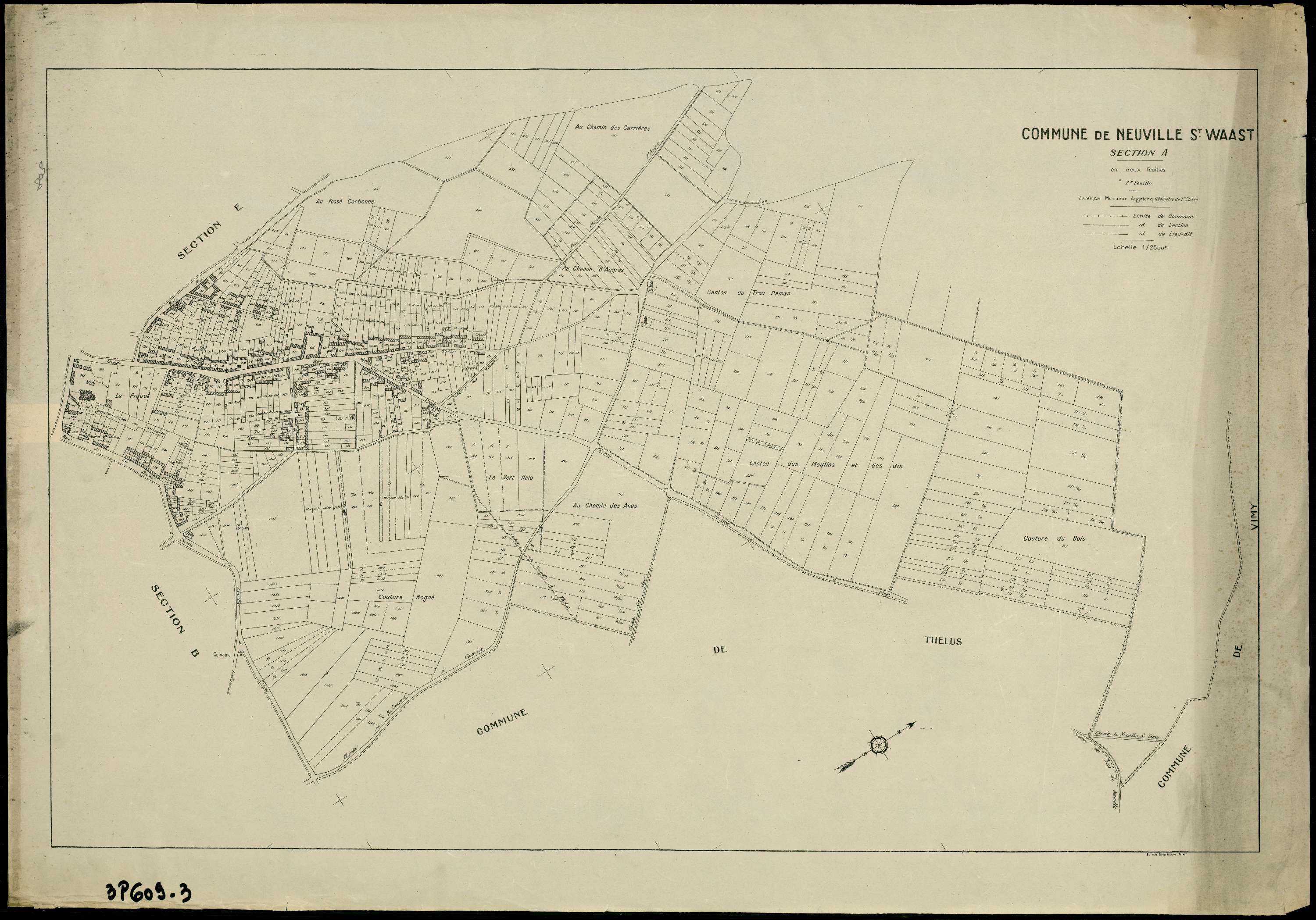 Neuville-Saint-Vaast - Section A, 2e feuille