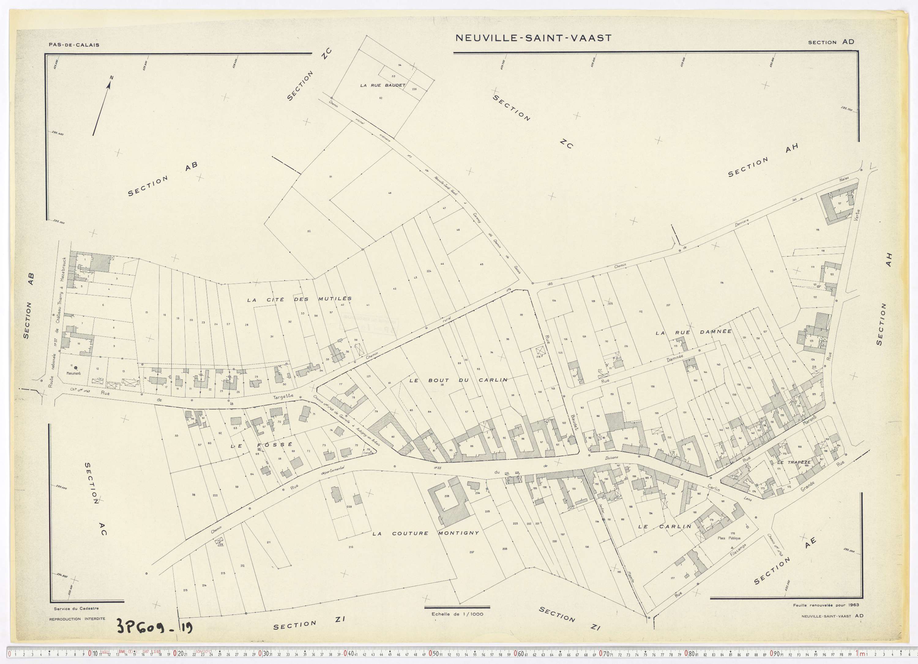 Neuville-Saint-Vaast - Section AD.