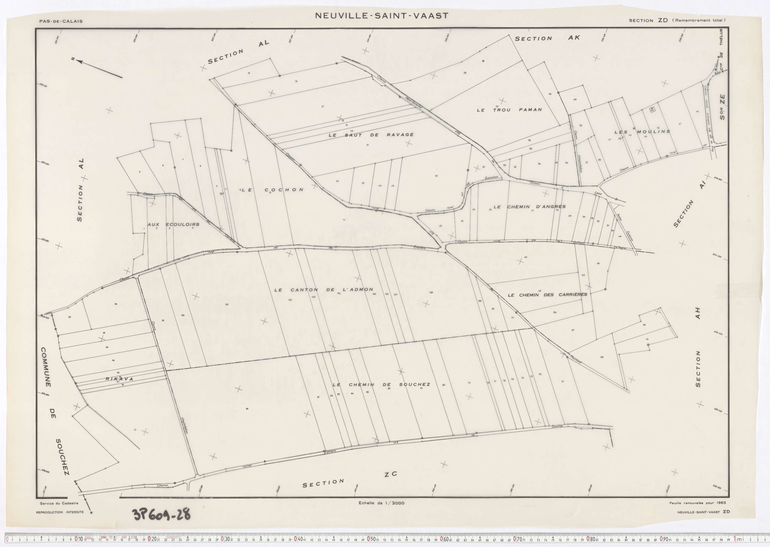 Neuville-Saint-Vaast - Section ZD.