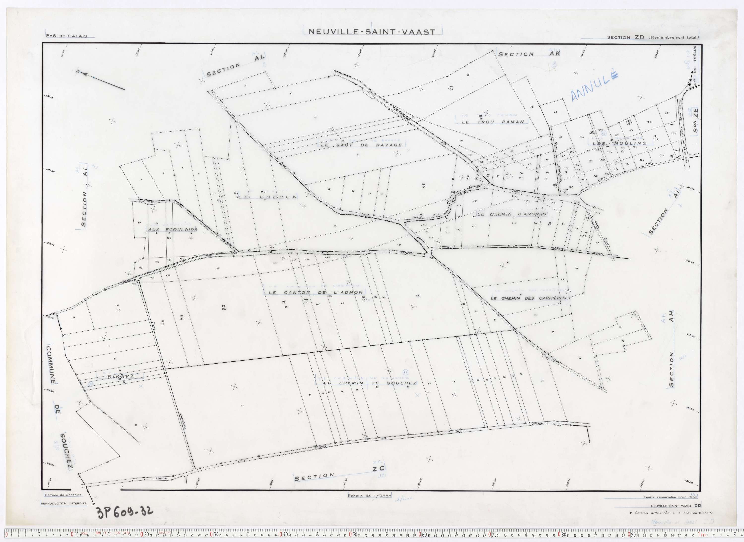 Neuville-Saint-Vaast - Section ZD.