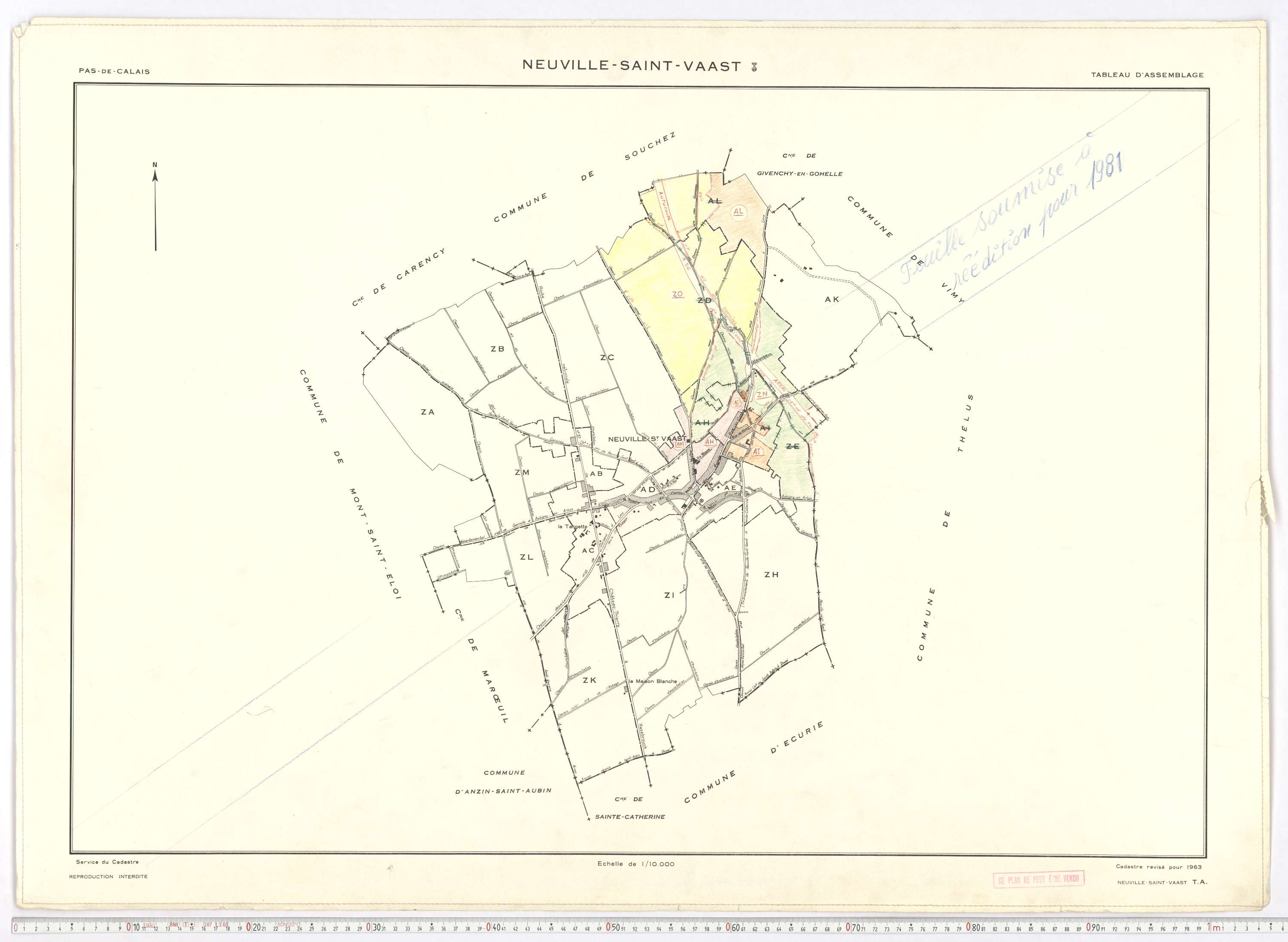 Neuville-Saint-Vaast - Tableau d'assemblage.