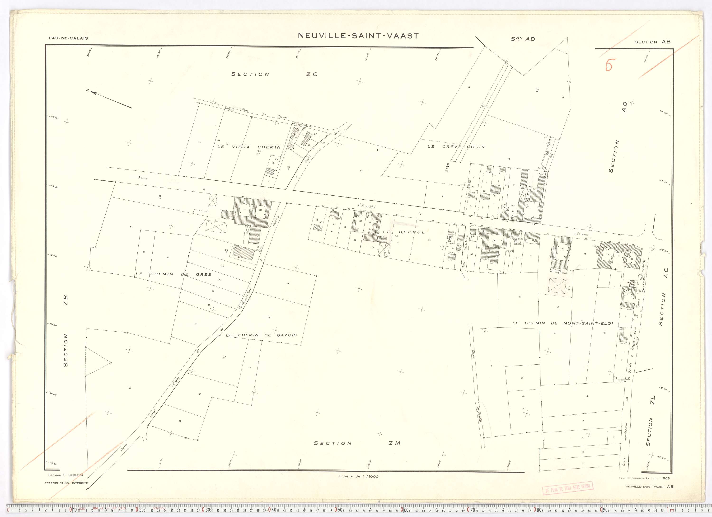 Neuville-Saint-Vaast - Section AB.