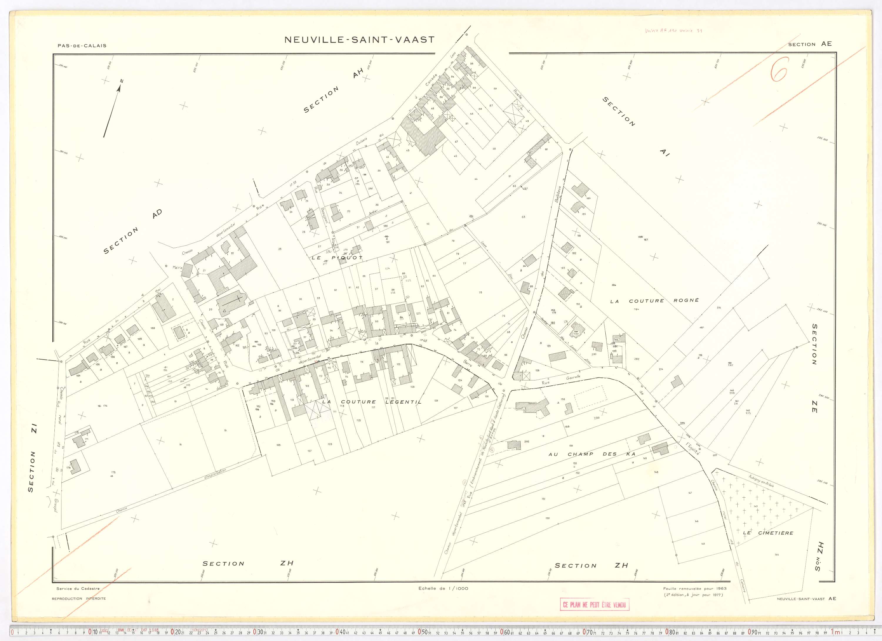 Neuville-Saint-Vaast - Section AE.