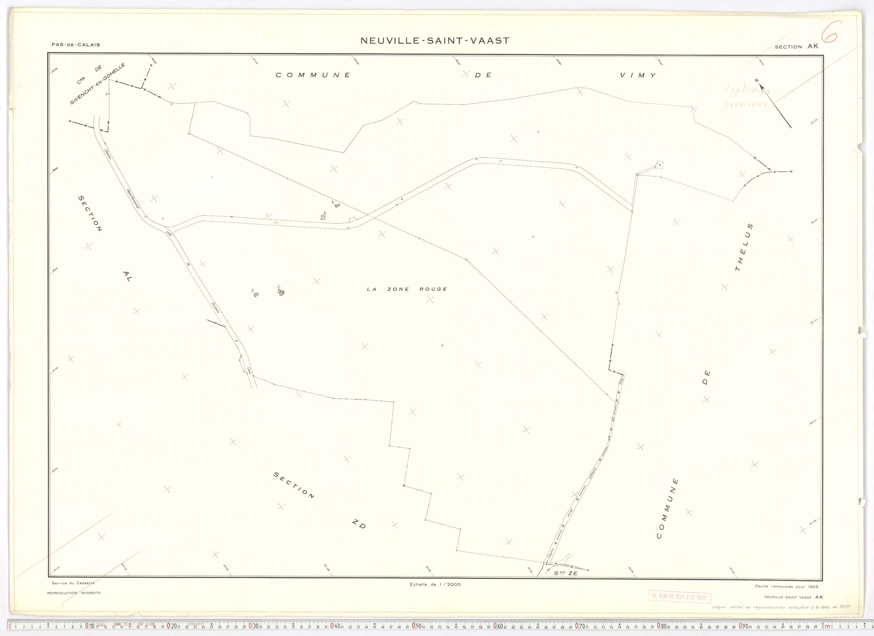 Neuville-Saint-Vaast - Section AK.