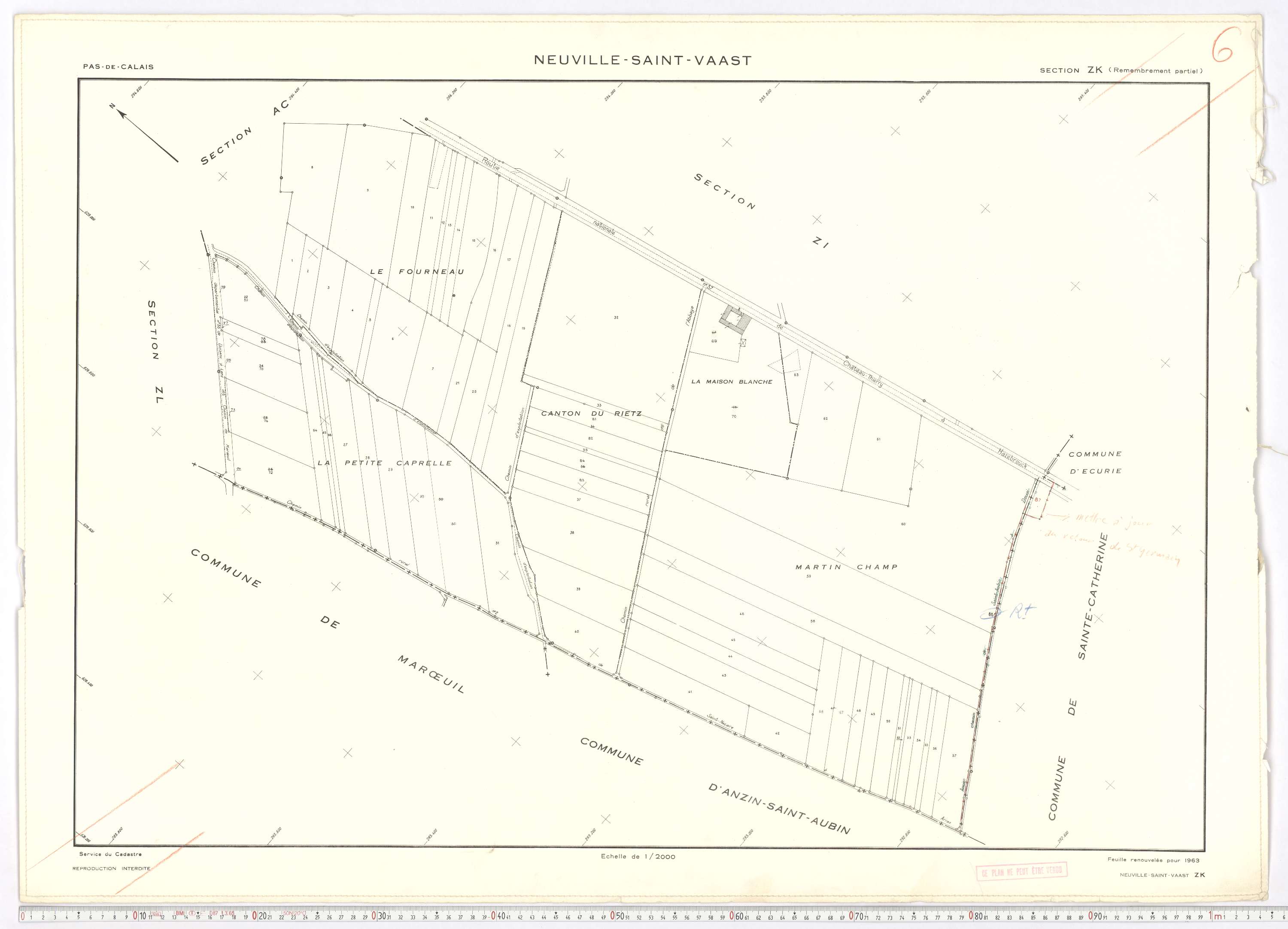 Neuville-Saint-Vaast - Section ZK.