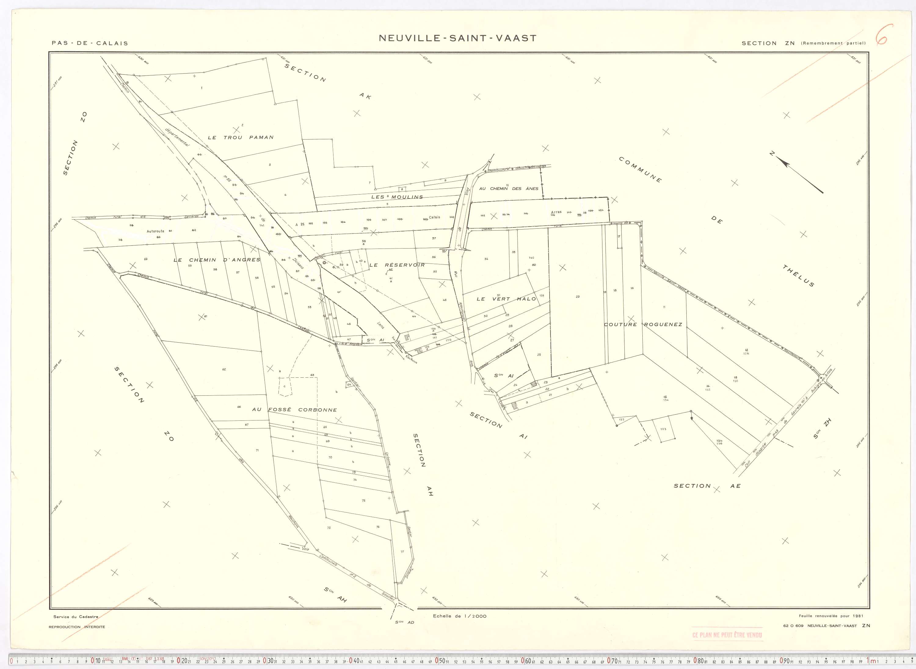 Neuville-Saint-Vaast - Section ZN.