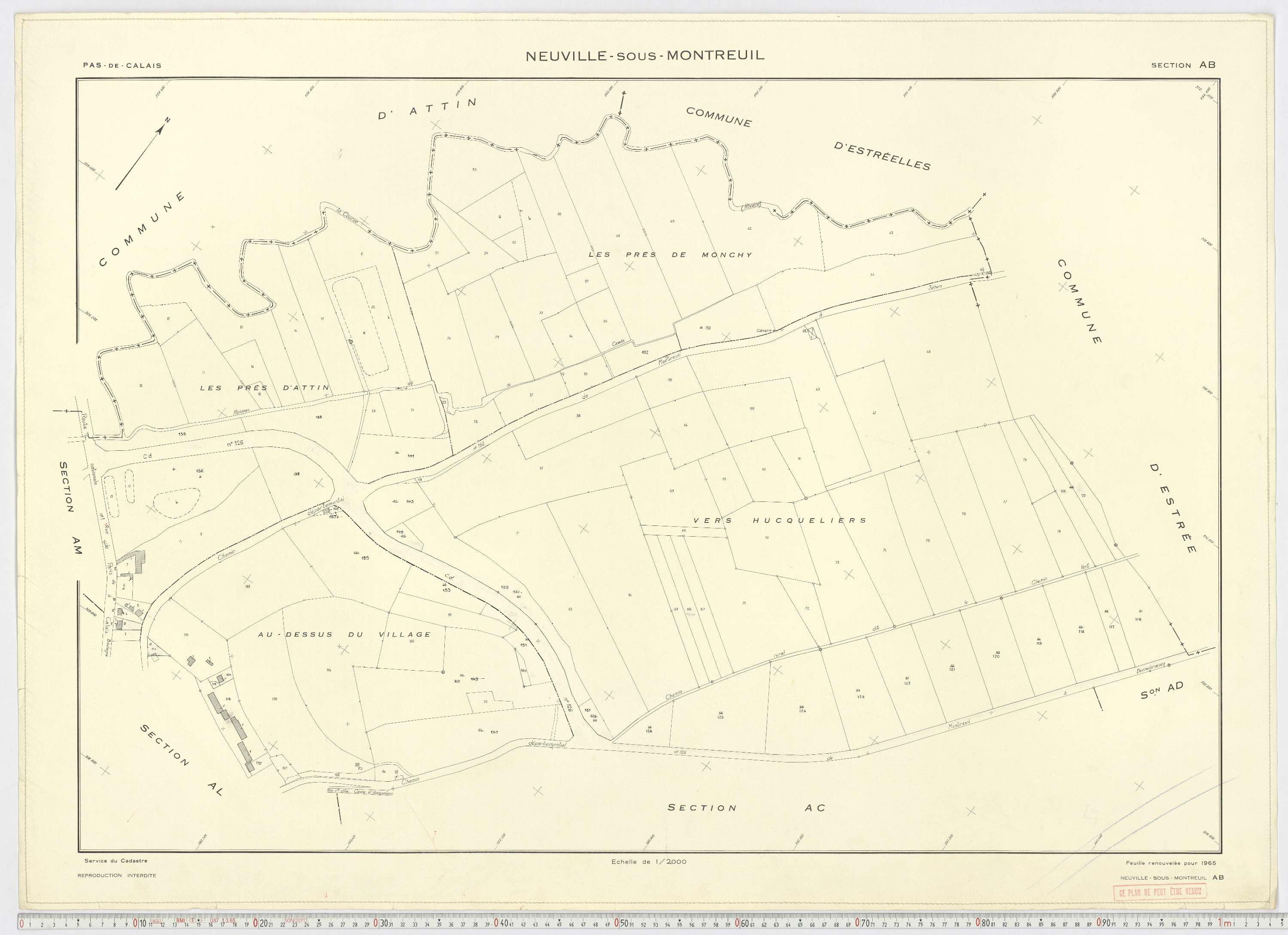 Neuville-sous-Montreuil - Section AB.