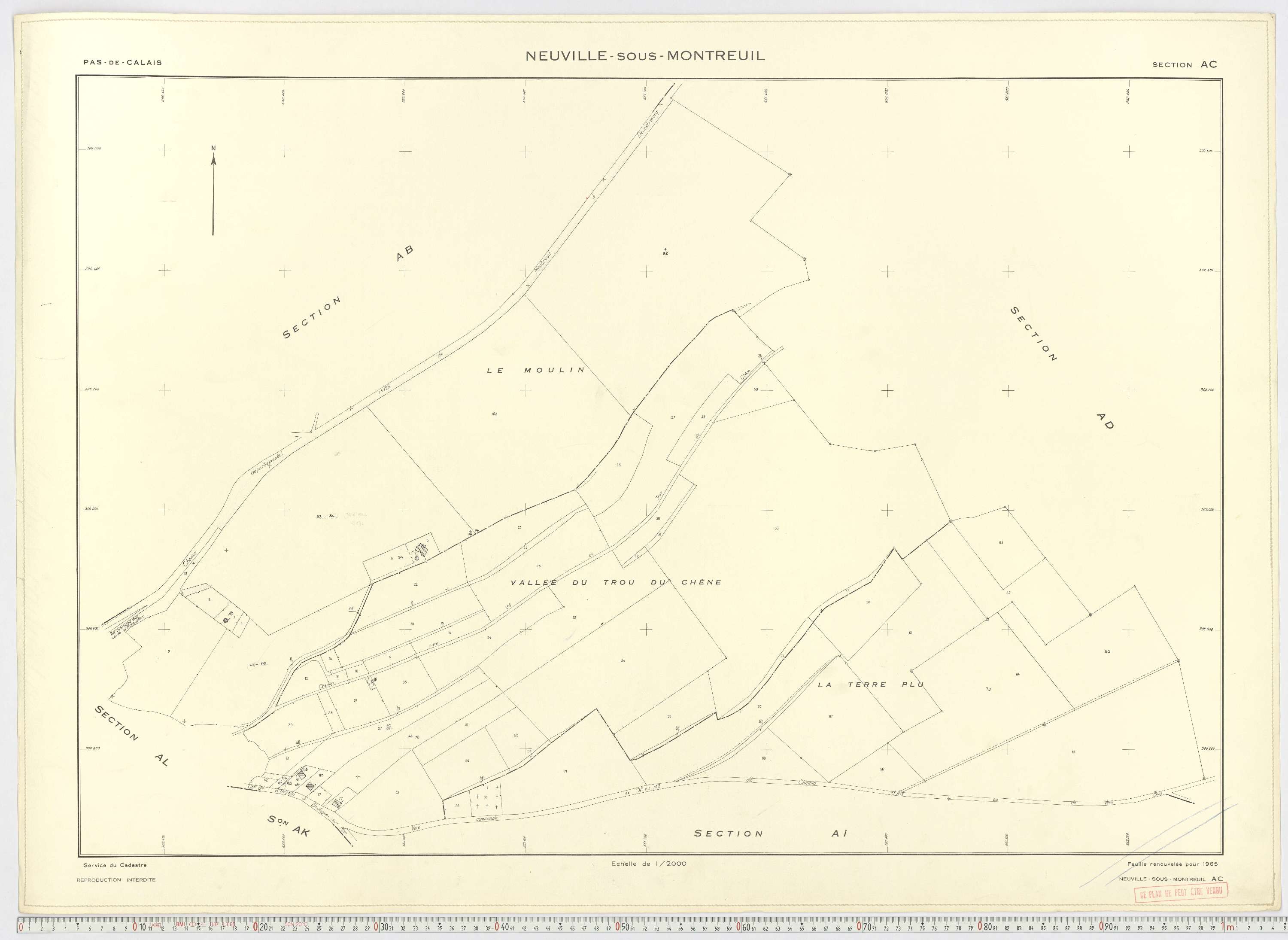 Neuville-sous-Montreuil - Section AC.