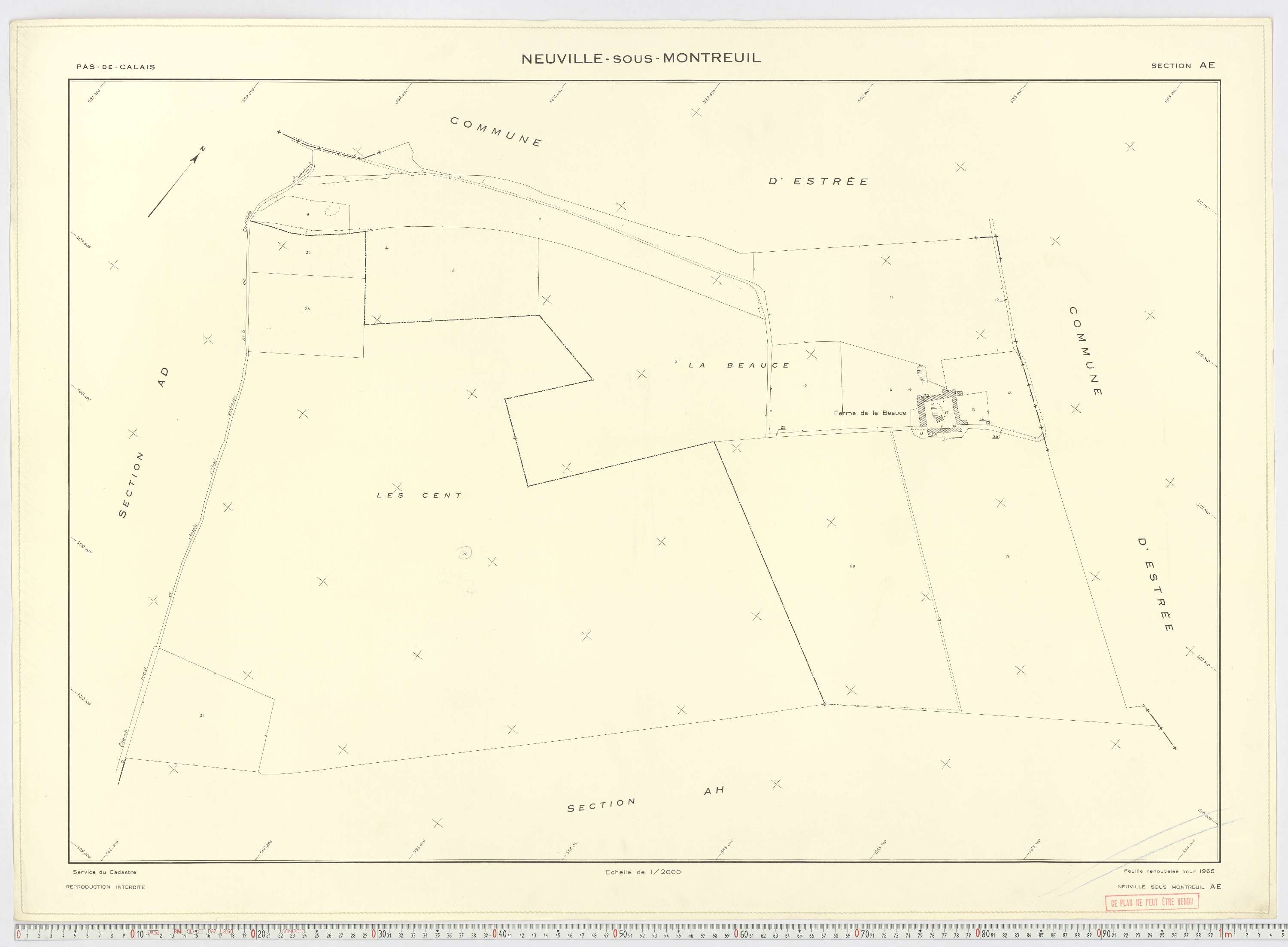 Neuville-sous-Montreuil - Section AE.