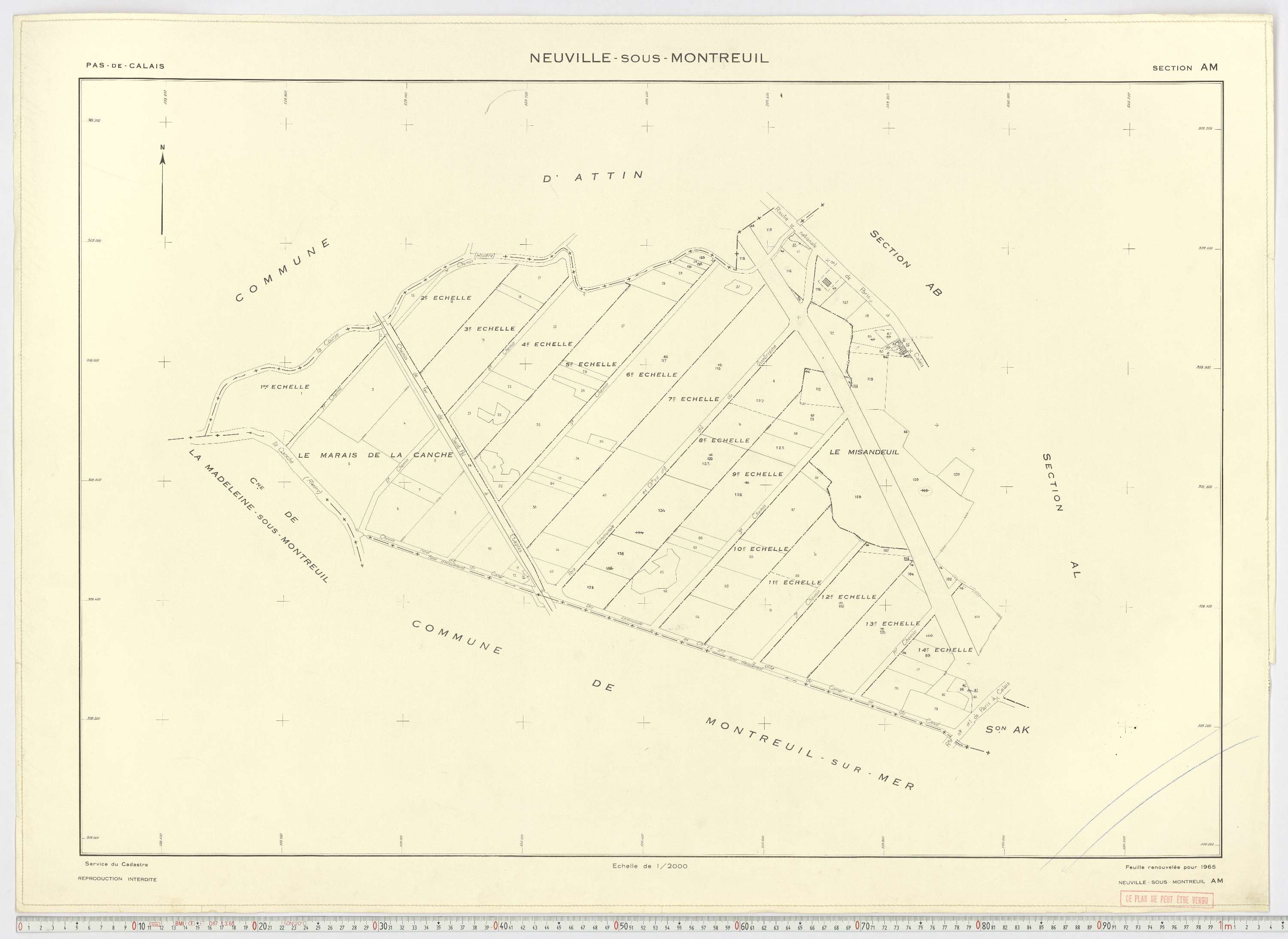 Neuville-sous-Montreuil - Section AM.
