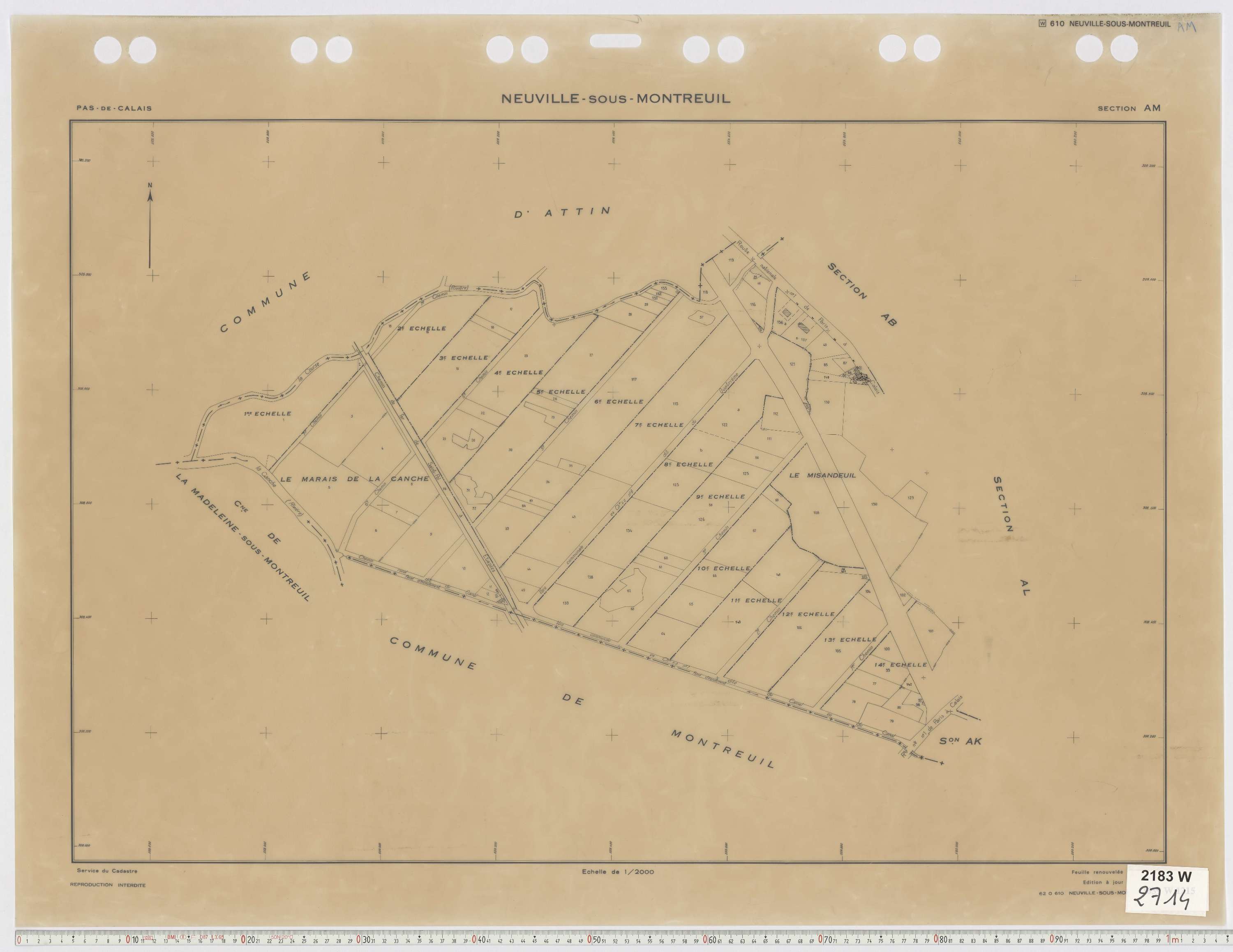 Neuville-sous-Montreuil - Section AM.