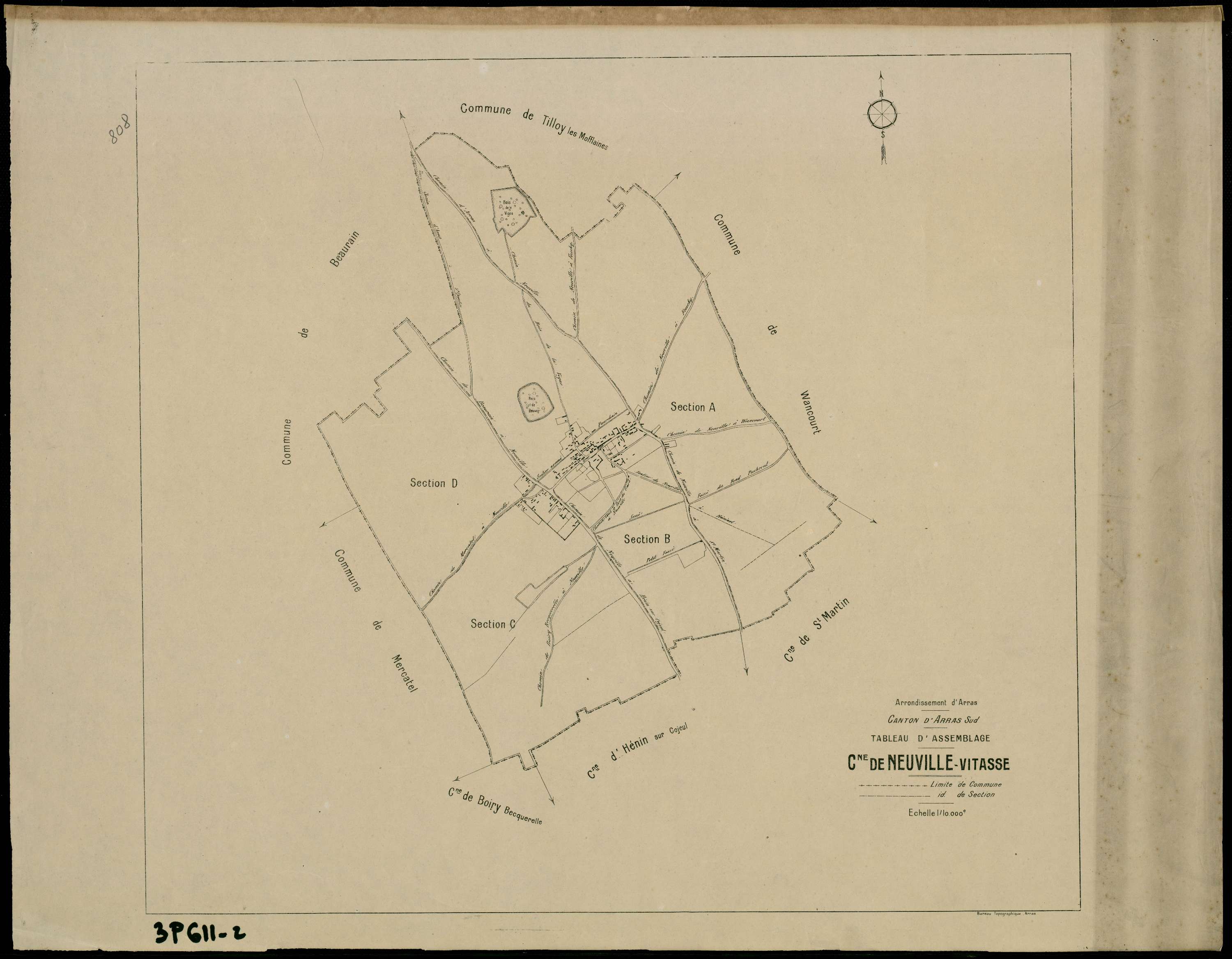 Neuville-Vitasse - Tableau d'assemblage