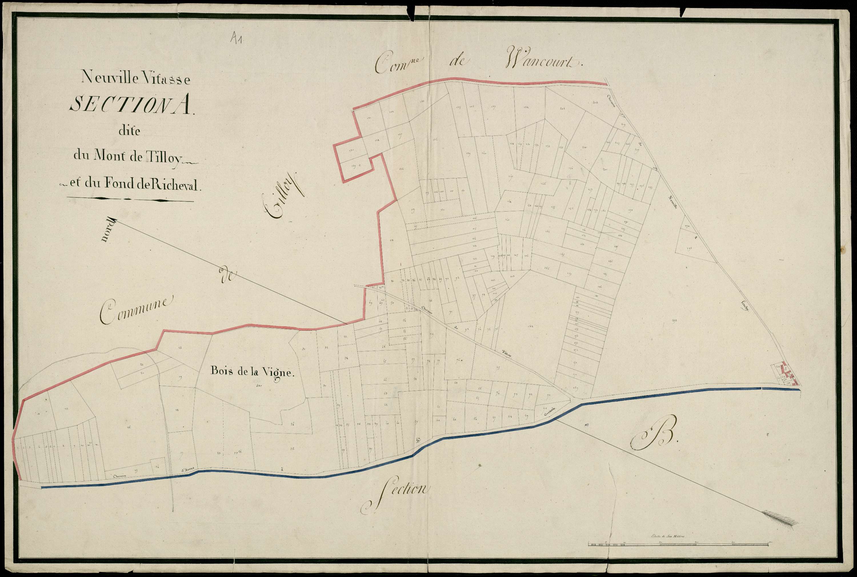 Neuville-Vitasse - Section A, 1re feuille