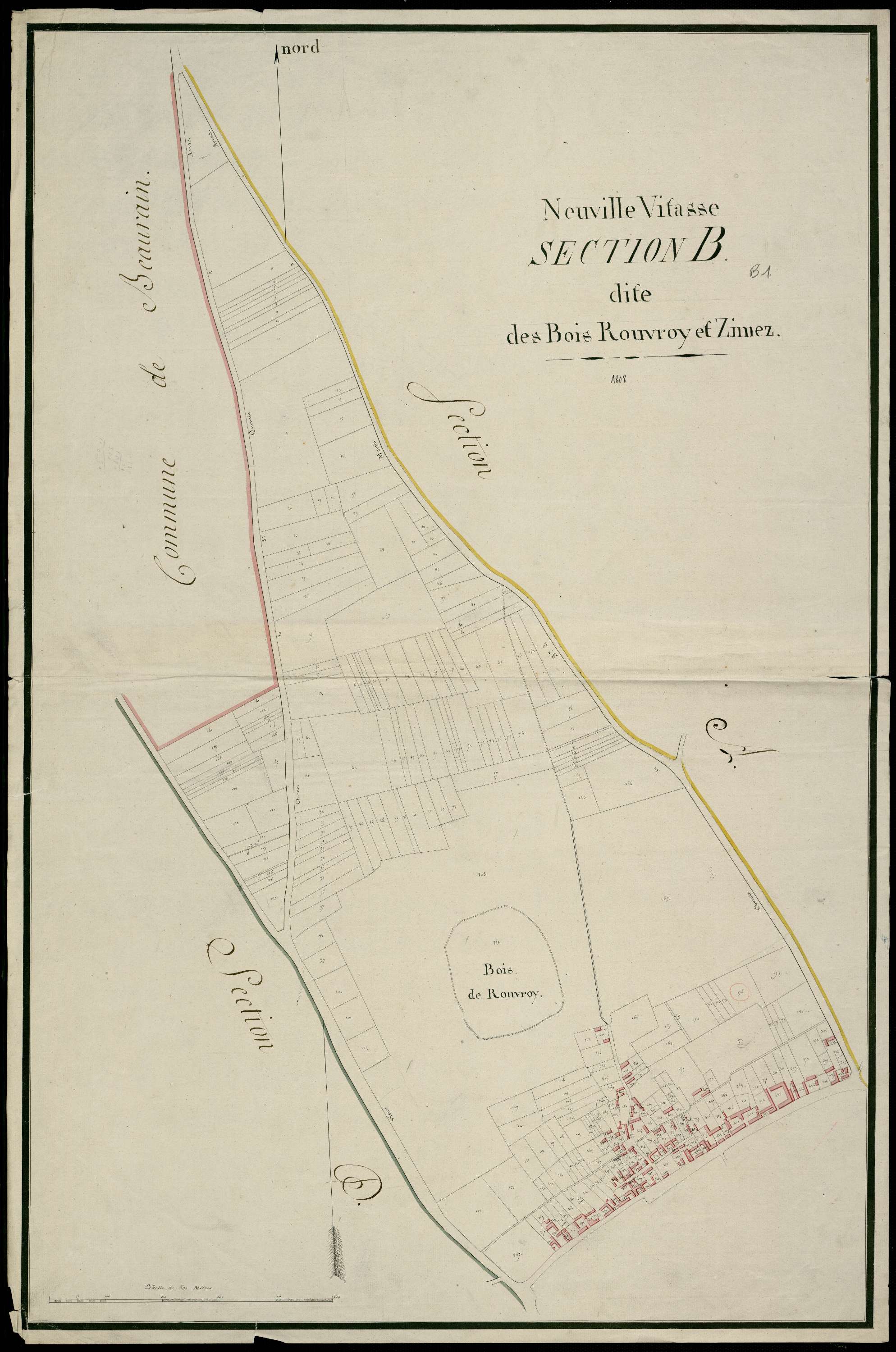 Neuville-Vitasse - Section B, 1re feuille