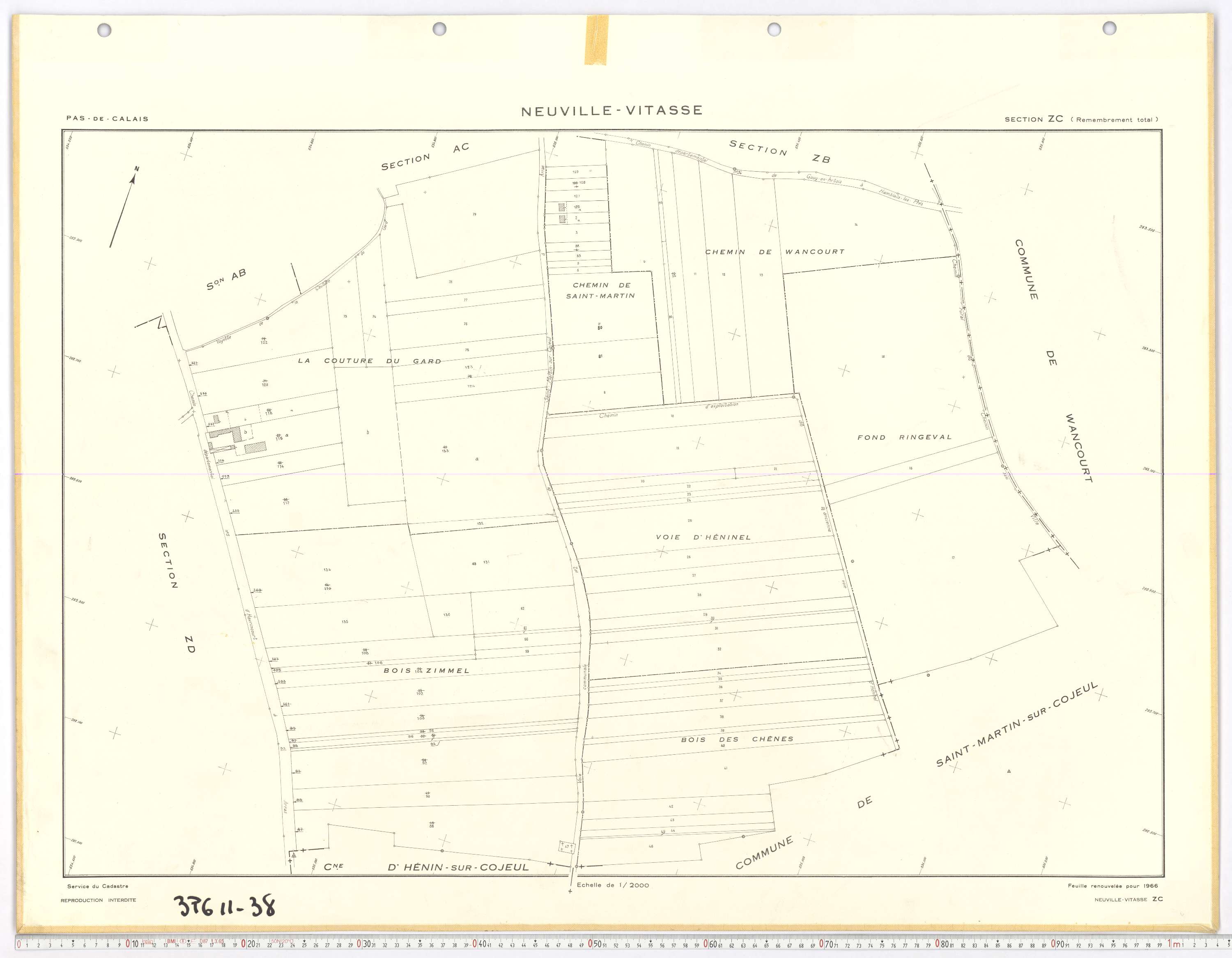Neuville-Vitasse - Section ZC.