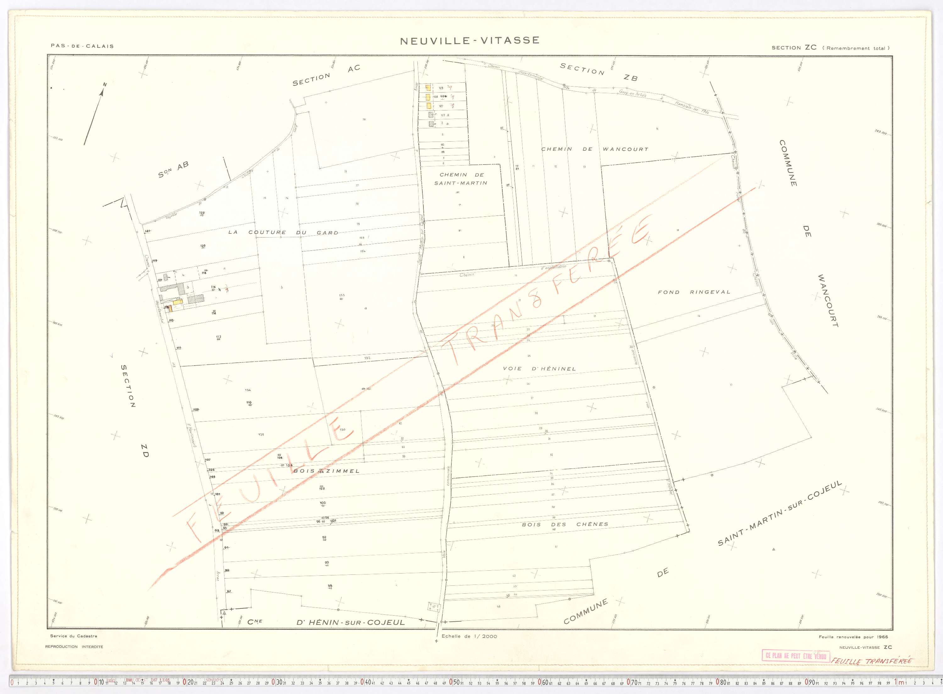 Neuville-Vitasse - Section ZC.