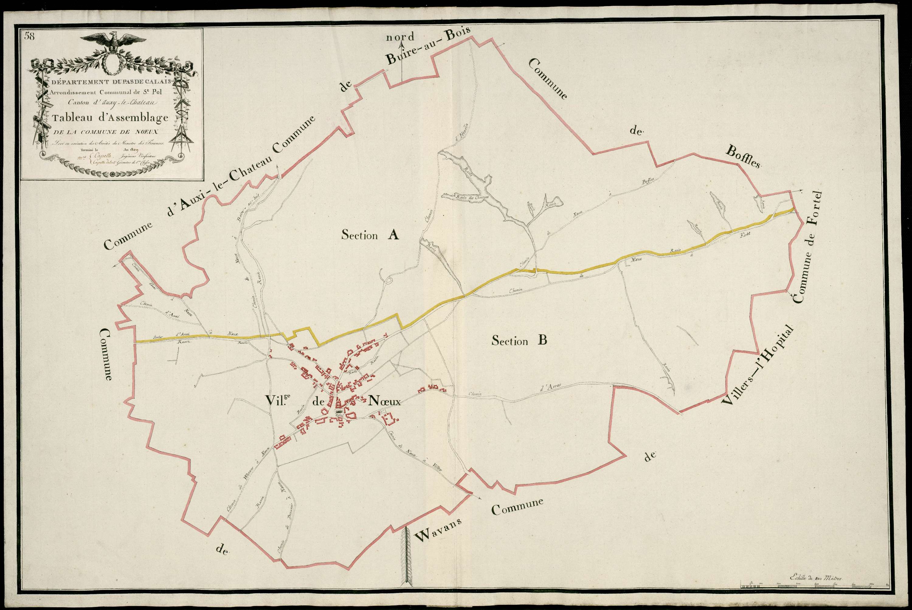 Nœux-lès-Auxi - Tableau d'assemblage