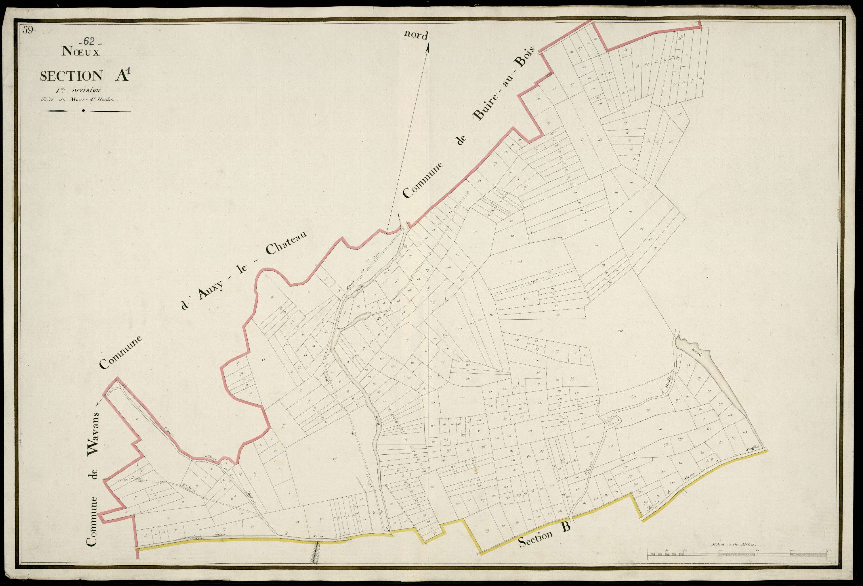 Nœux-lès-Auxi - Section A, 1re feuille
