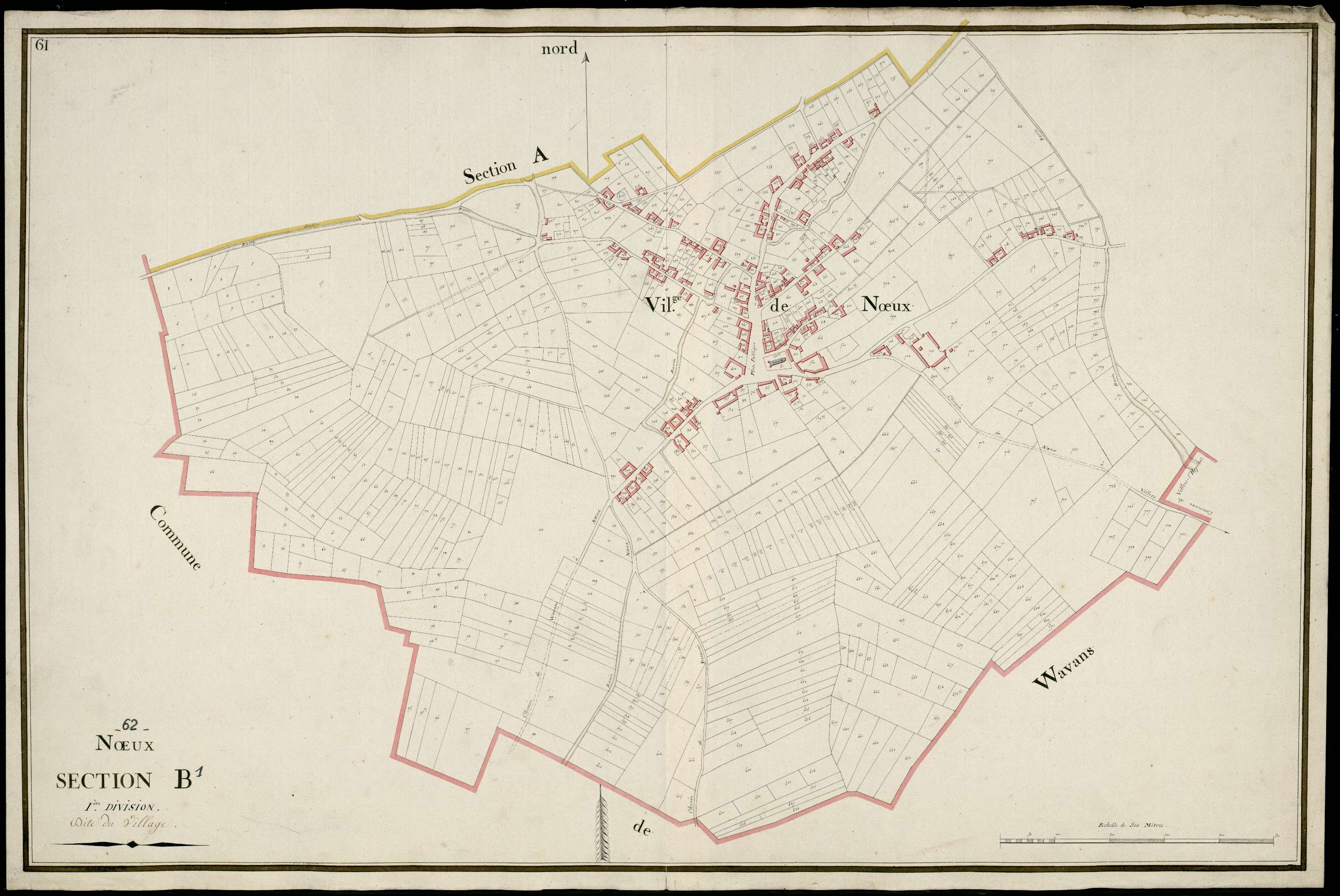 Nœux-lès-Auxi - Section B, 1re feuille