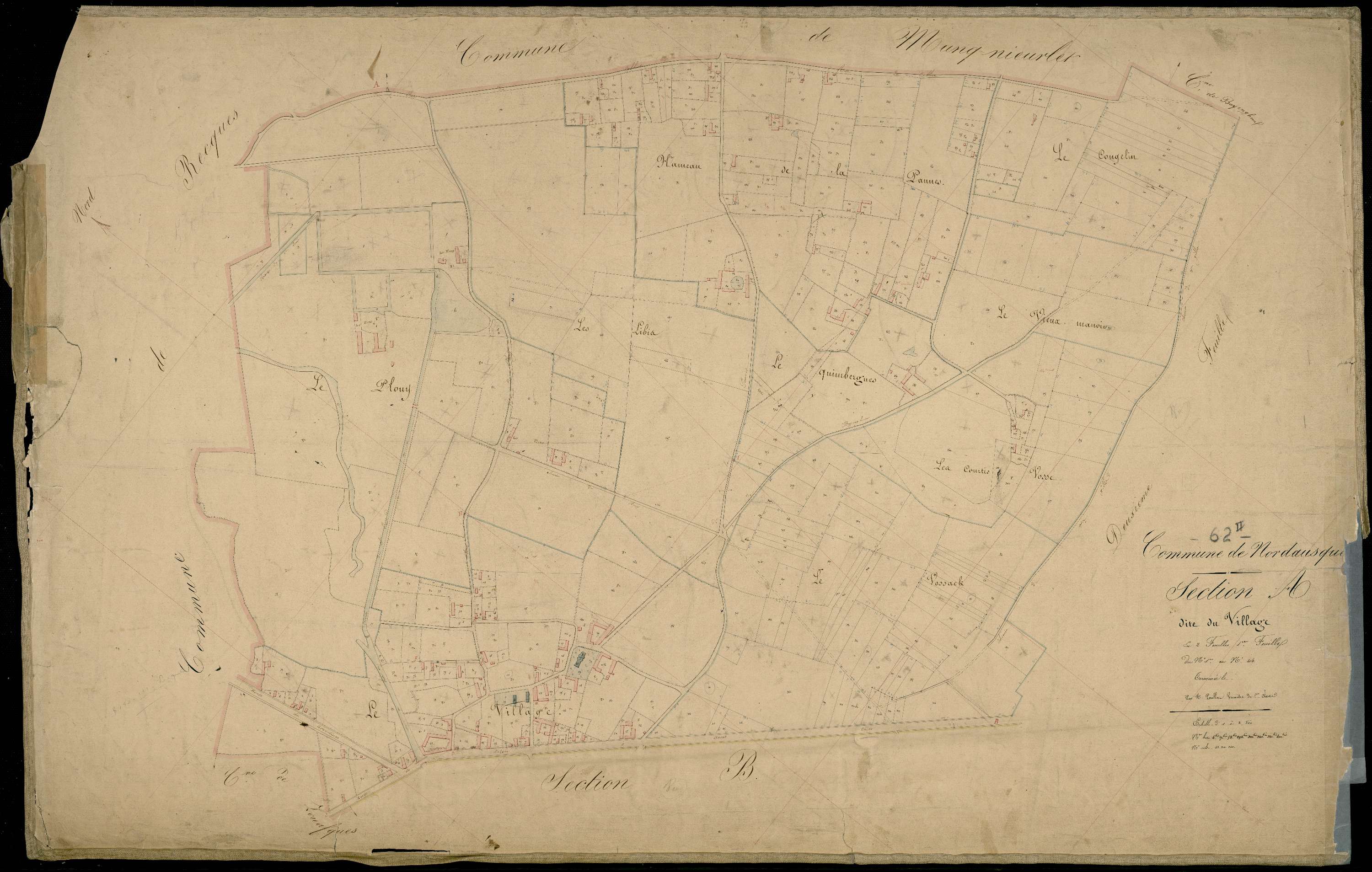 Nordausques - Section A, 1re feuille