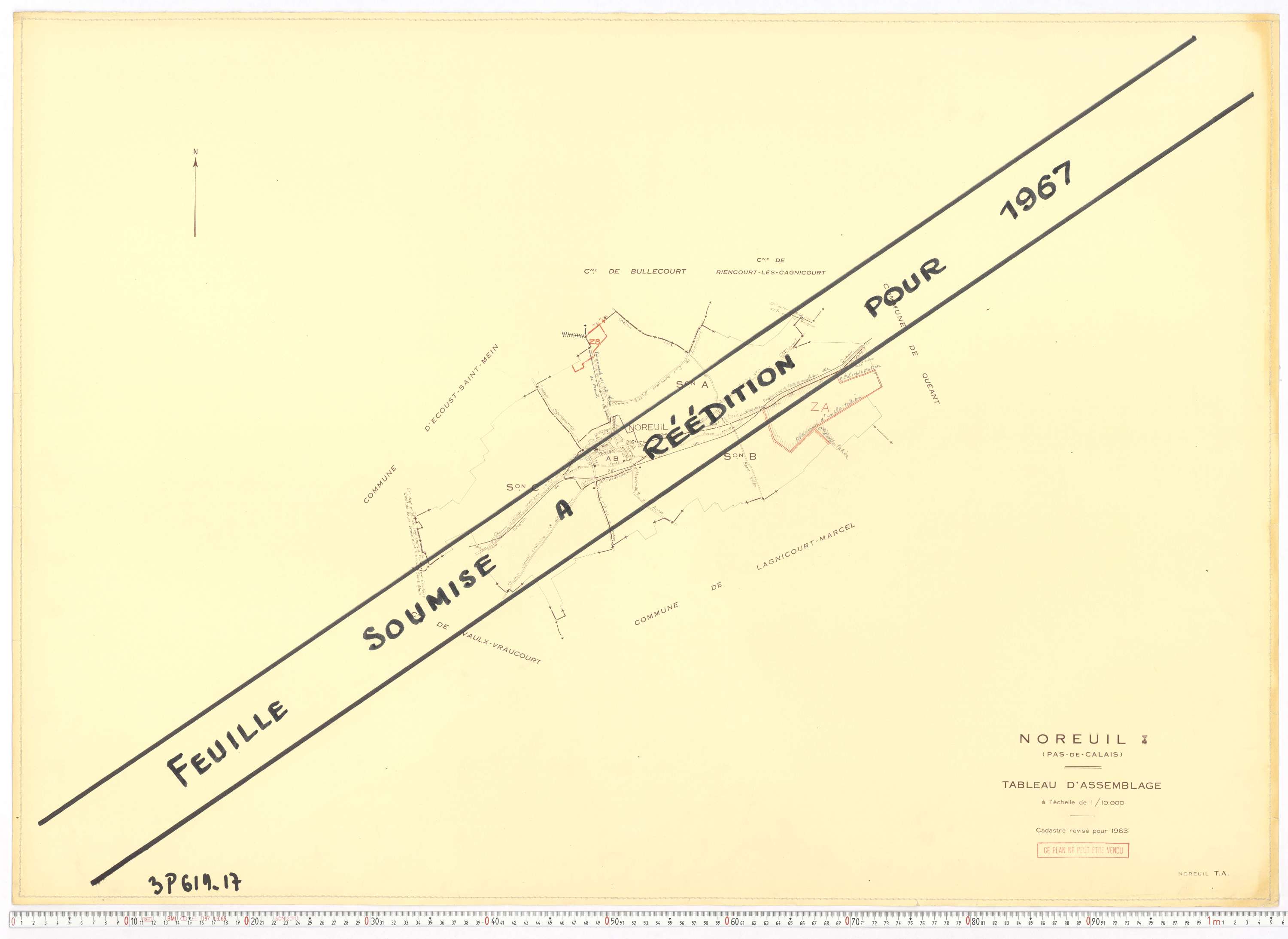 Noreuil - Tableau d'assemblage.