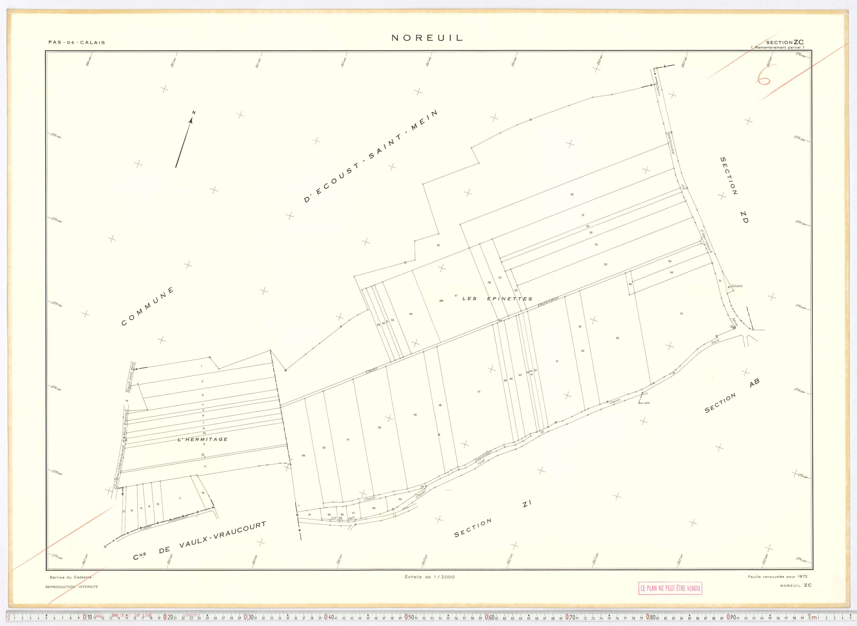 Noreuil - Section ZC.