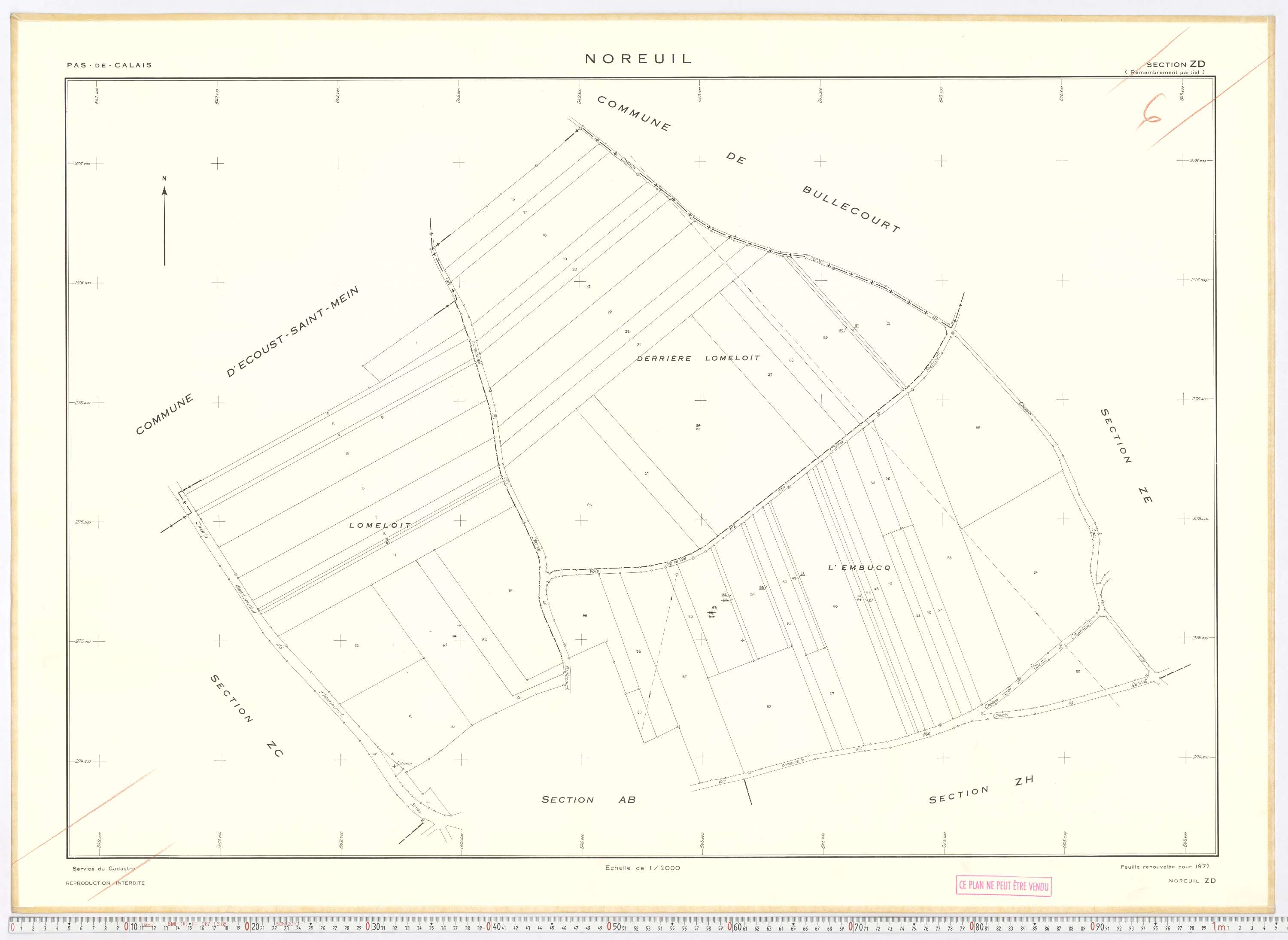 Noreuil - Section ZD.